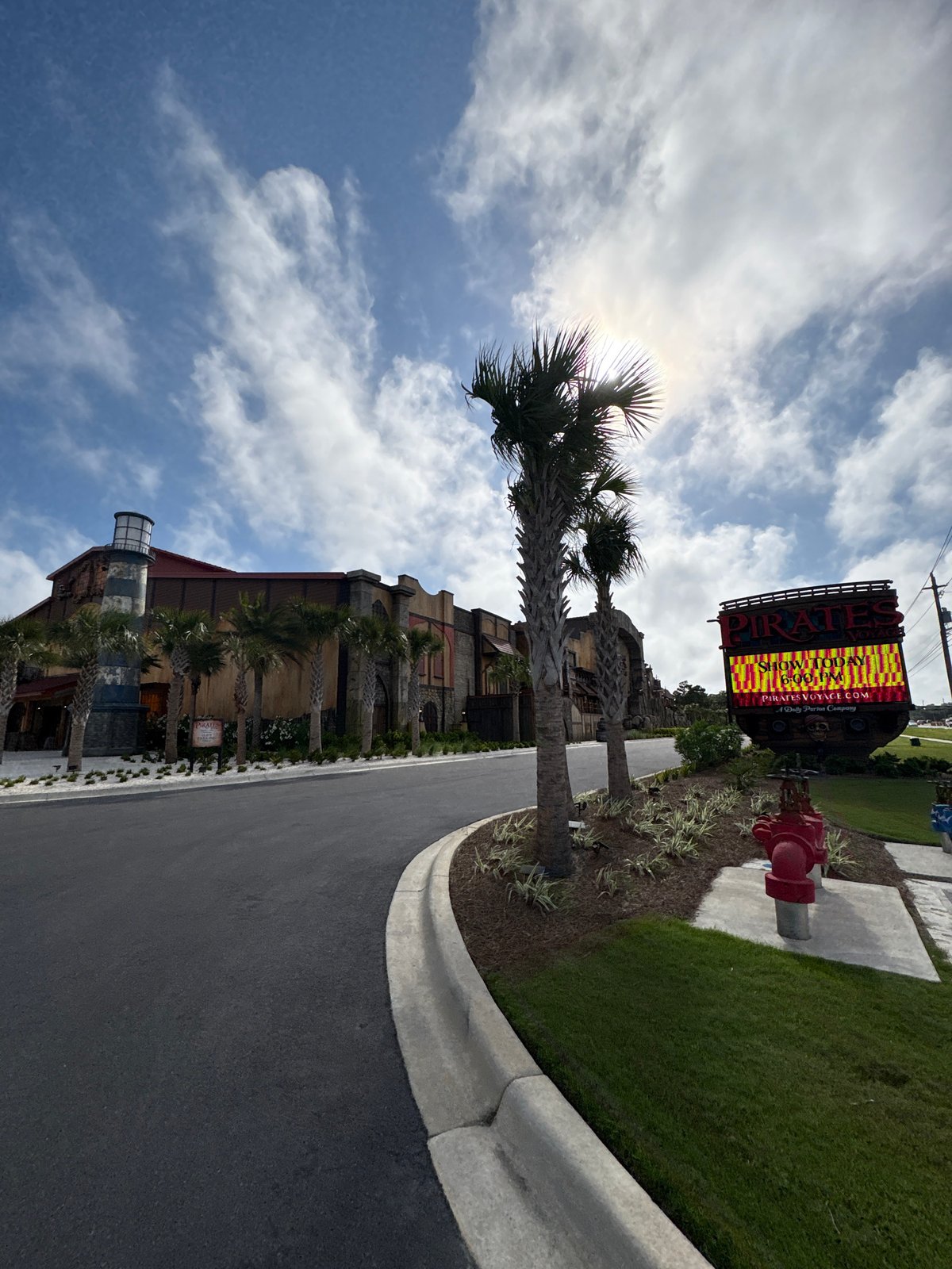Pirates Voyage dinner theater exterior documented in Panama City Beach