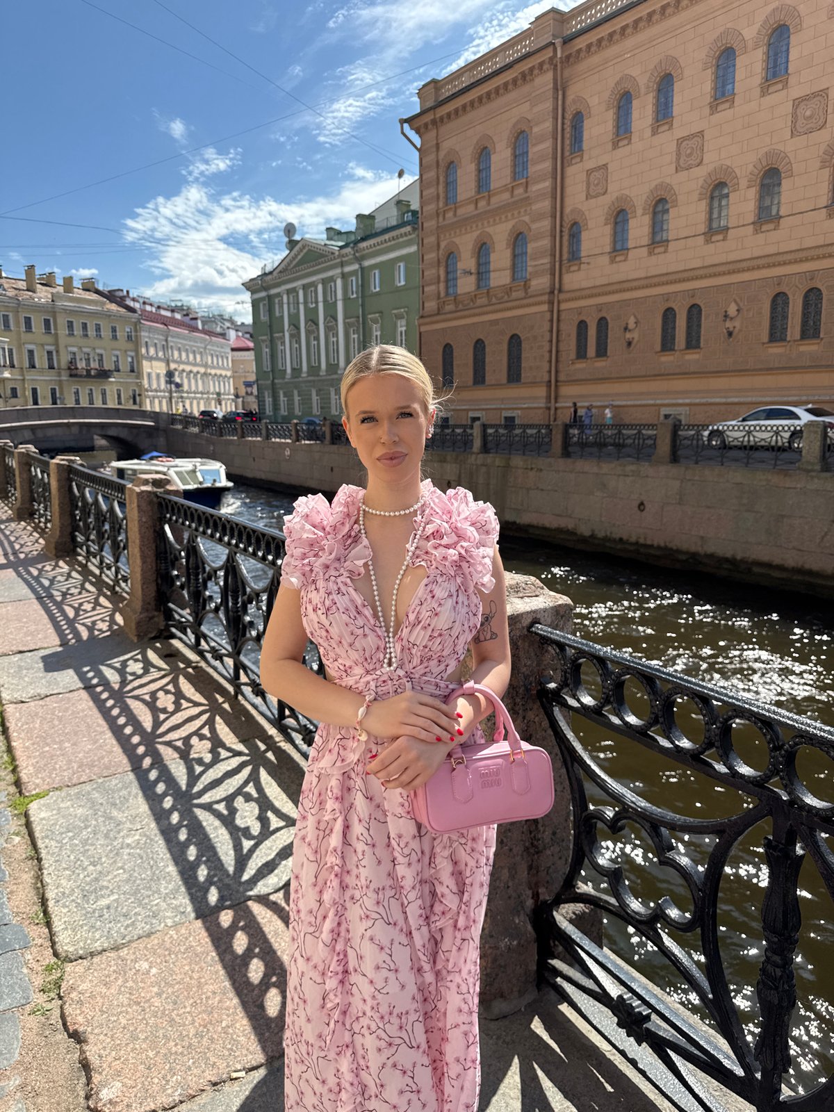 Strolling the Griboyedov Canal on a sunny St. Petersburg morning