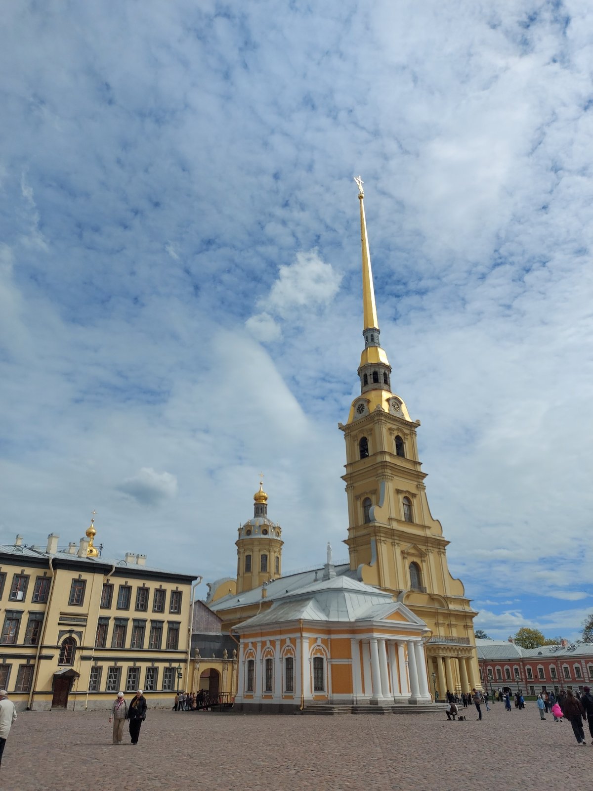 Tourist activity documented at Peter and Paul Fortress, Saint Petersburg