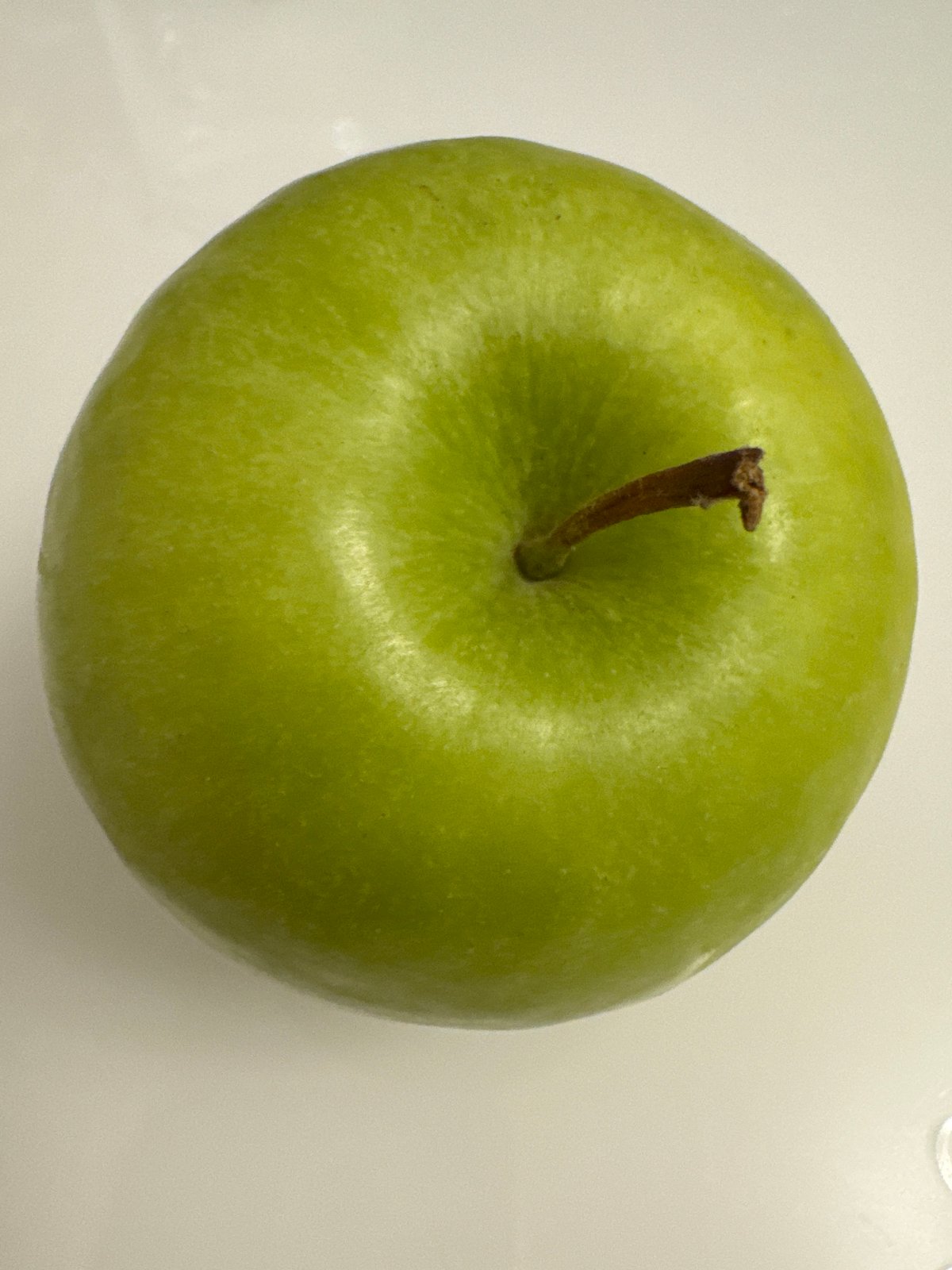 Green apples and artificial flowers arranged in Berlin still lifes.
