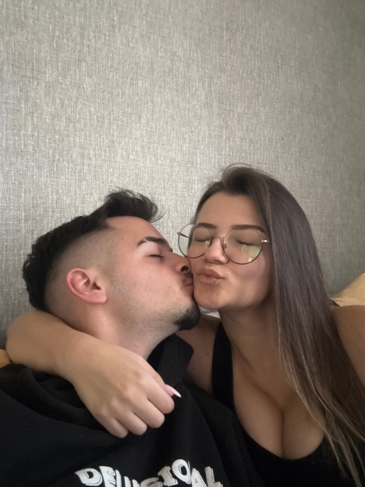 Couple shares intimate moments in Sofia, Bulgaria
