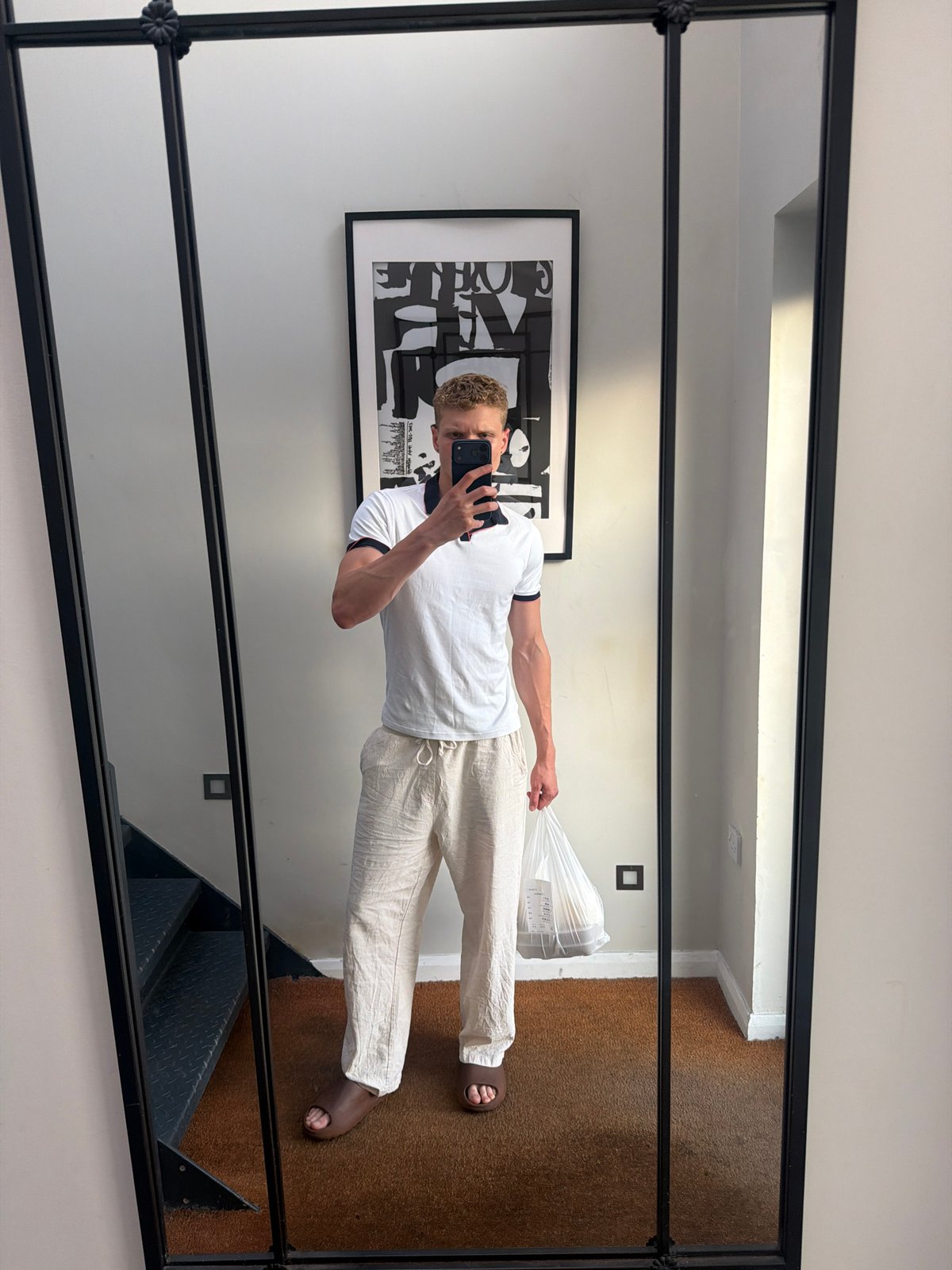 Mirror selfie in London on a summer evening