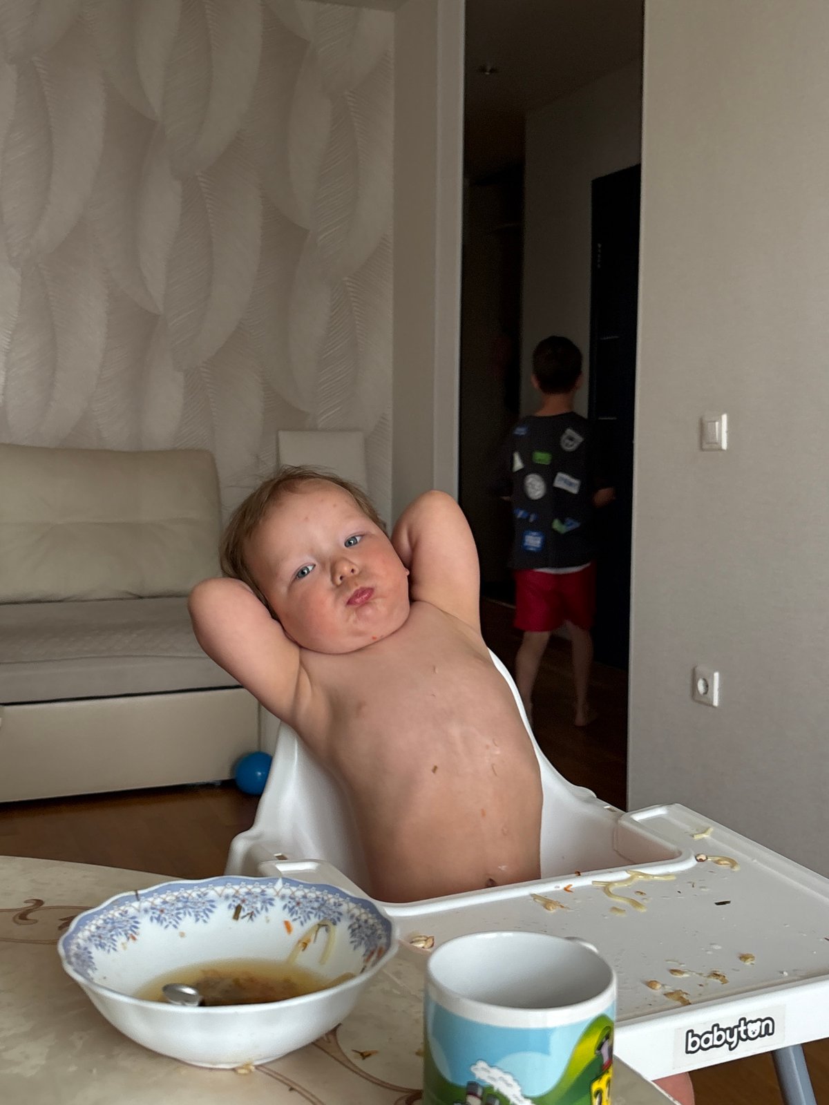 Morning domestic moments documented in Chaikovsky household