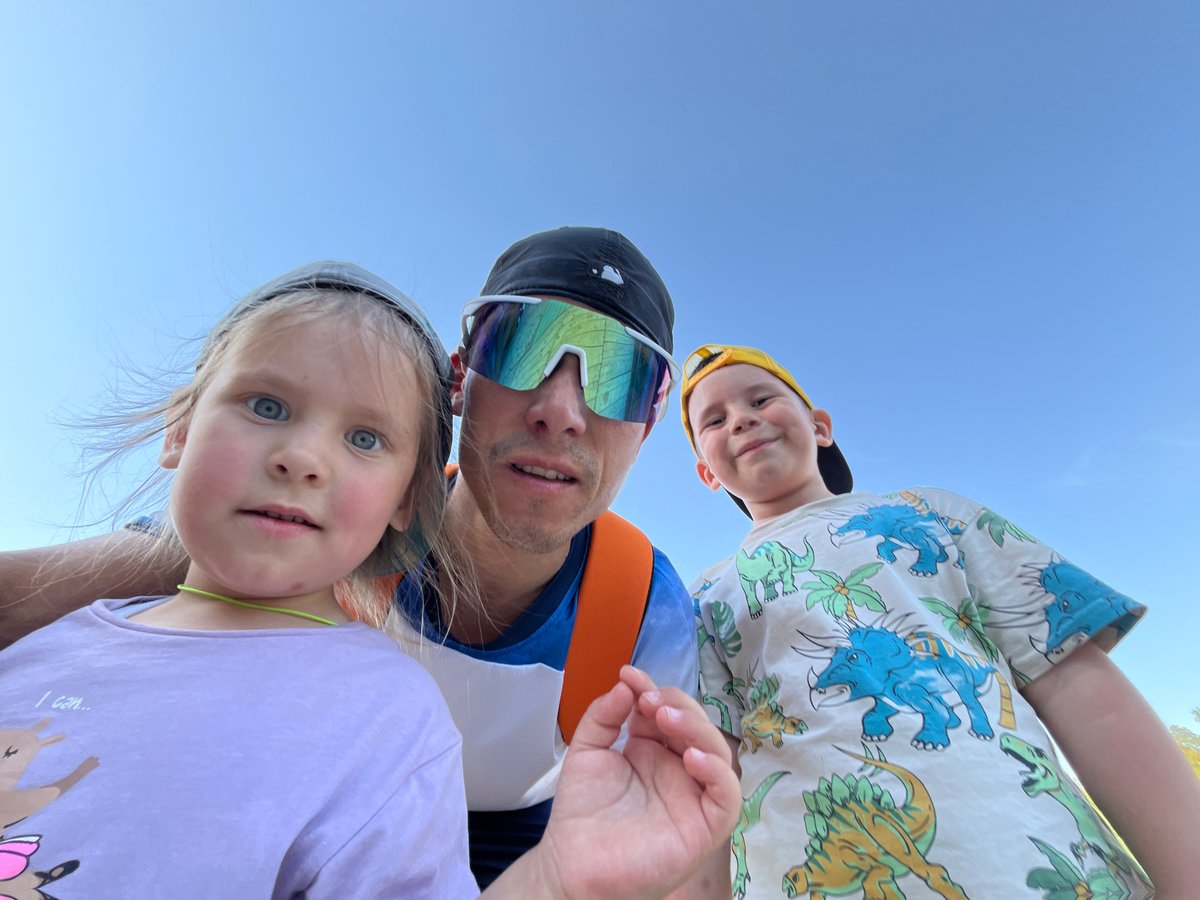 Family selfie captured in Chaikovsky, Russia