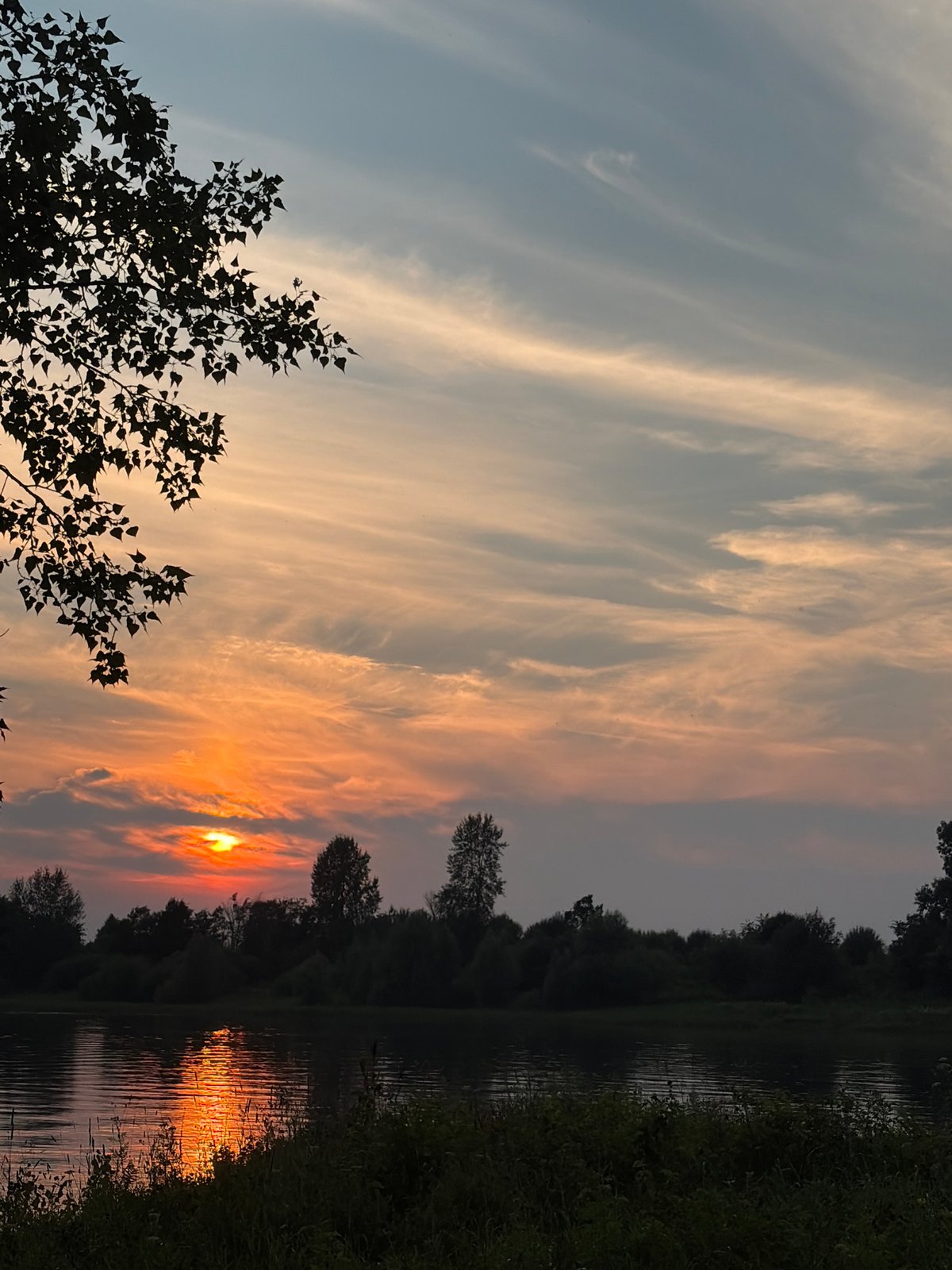 Riverside camping and sunset hangout in Ol'khovskoye, Russia