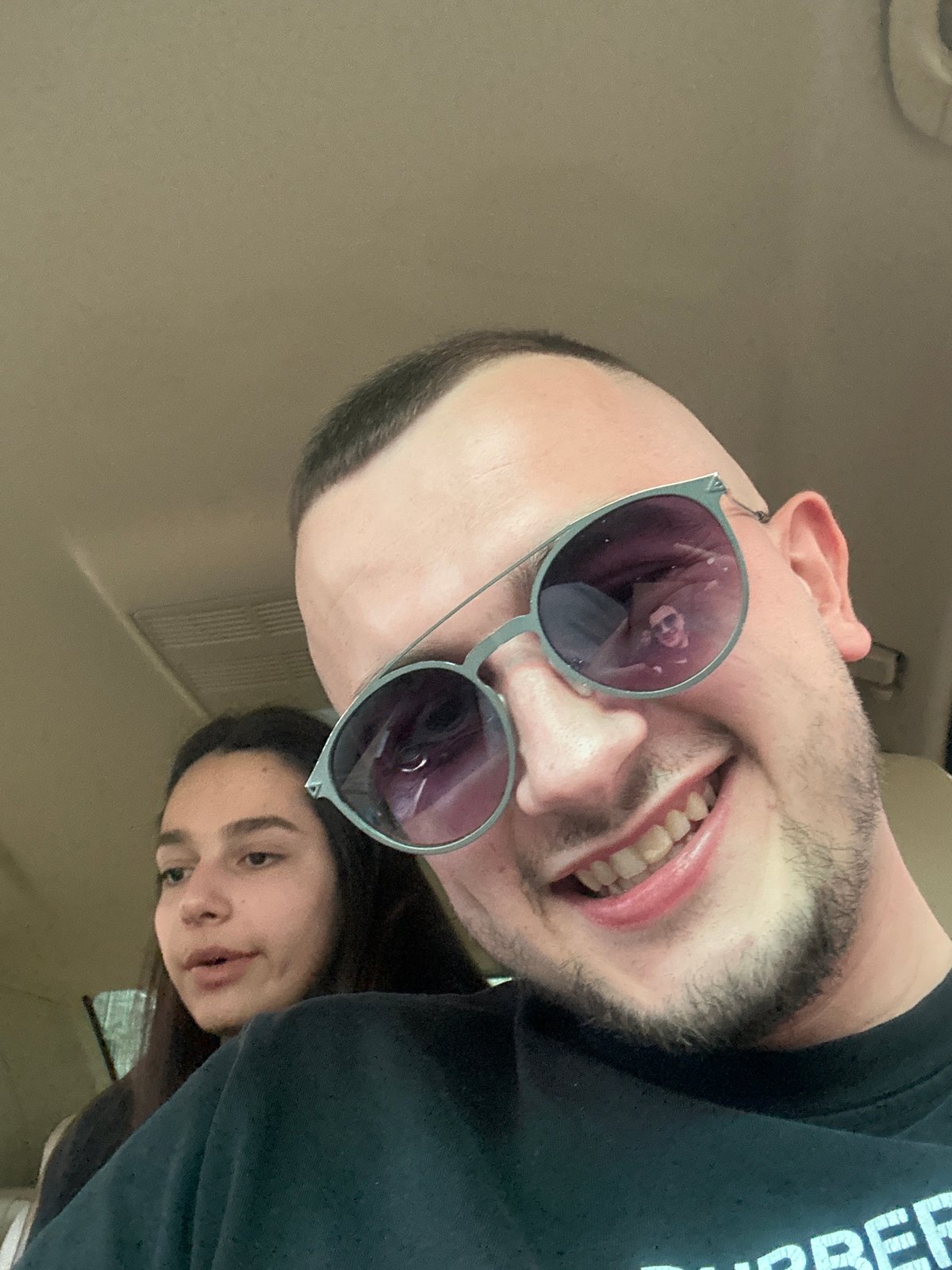 Woman takes selfies while changing clothes in car, Plovdiv