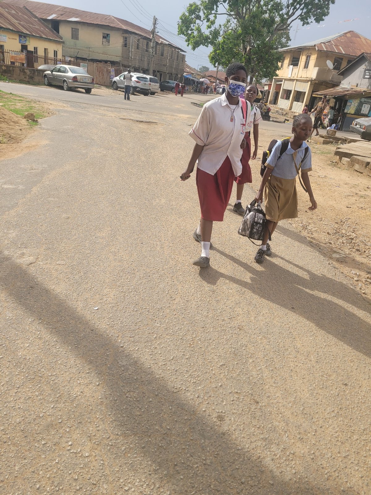 Daily street life captured in Jos, Nigeria afternoon