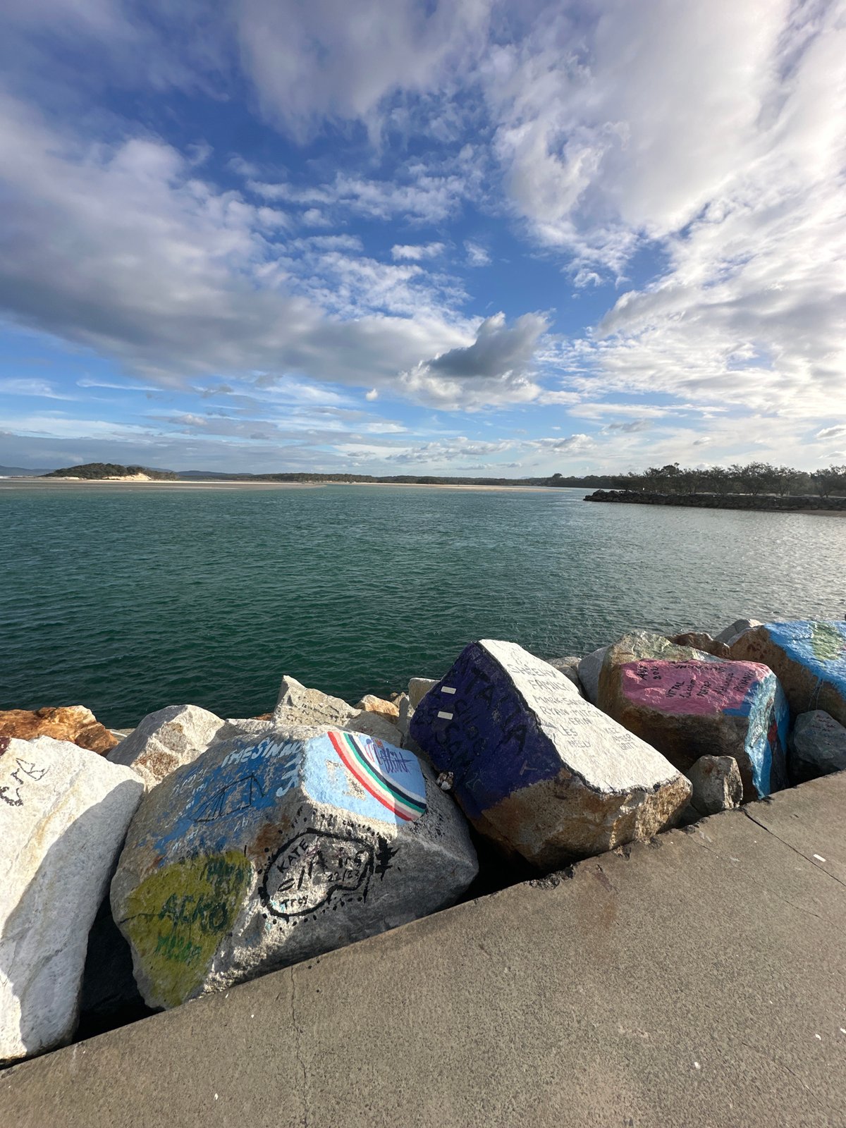 Nambucca Heads' painted breakwater, a canvas of community expression