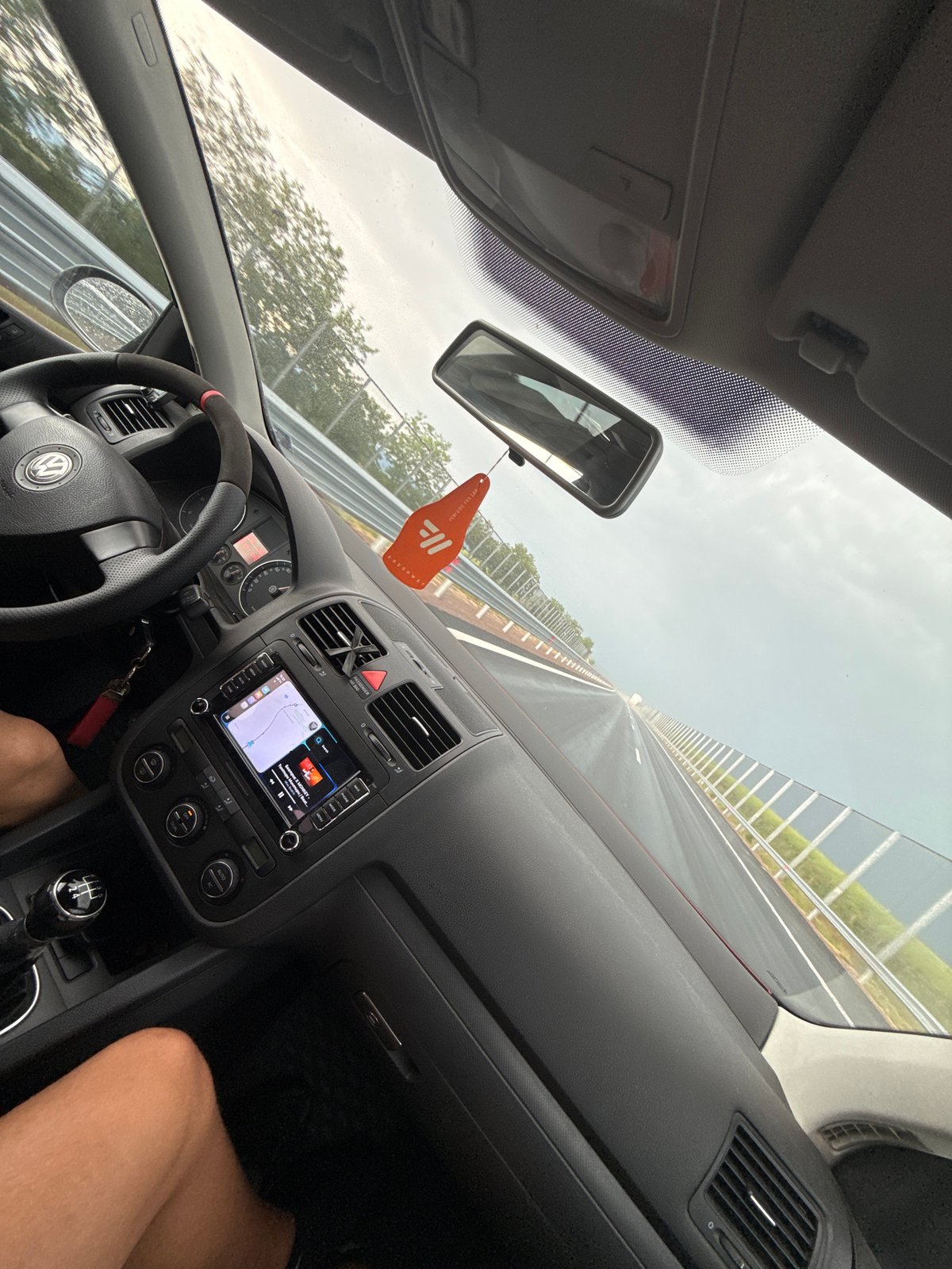 Driver documents highway journey near Chokoba, Bulgaria