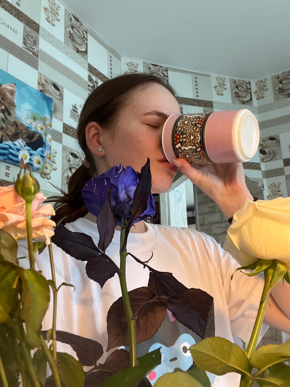 Early morning personal moments documented in Chaikovsky residence