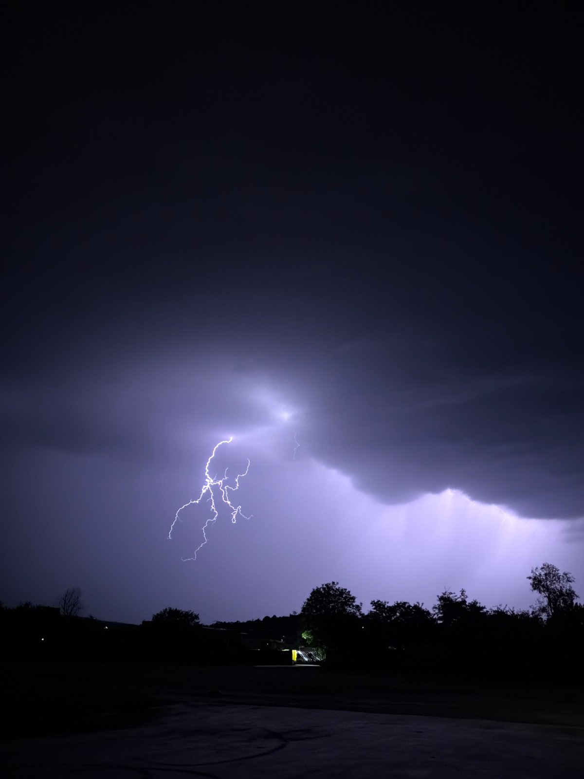 Lightning storm rolls through Lovech, Bulgaria on a June night