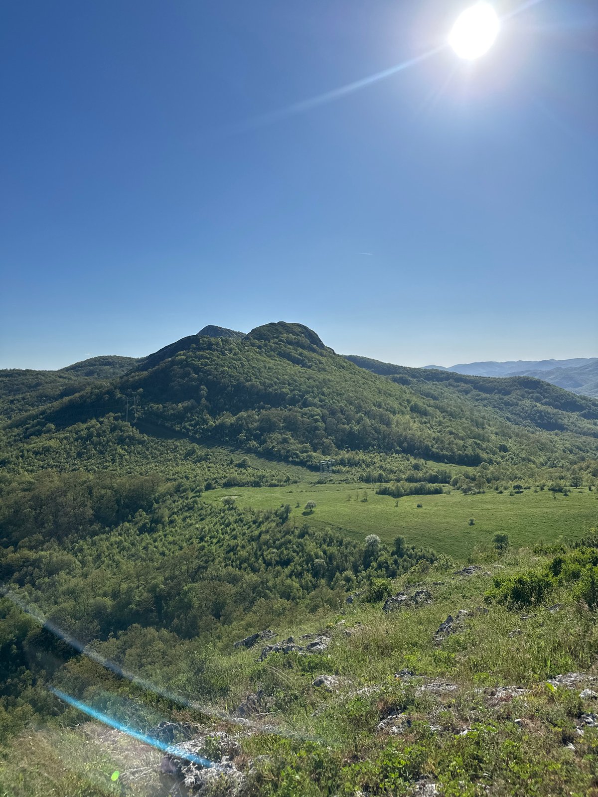 Sunny spring afternoon captured in Sneja, Bulgaria countryside