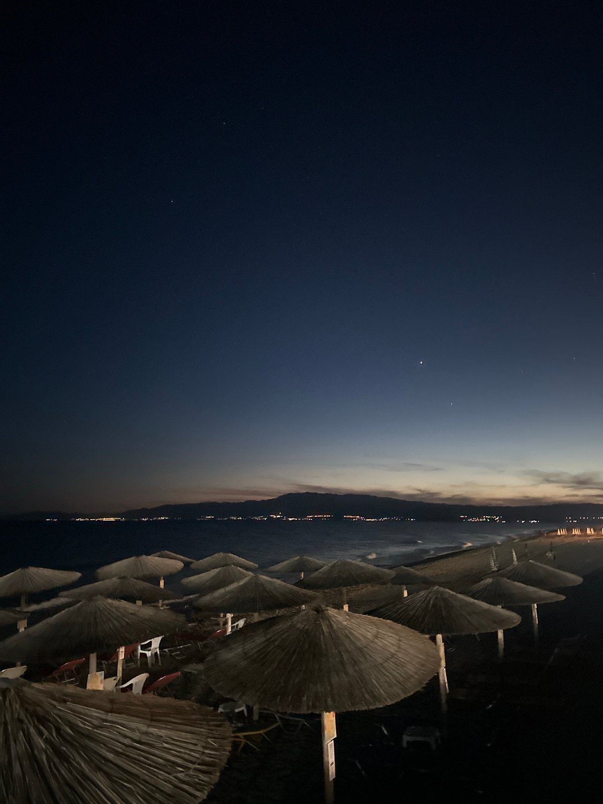 Evening beach visit and dining at Ofrynio Beach, Greece