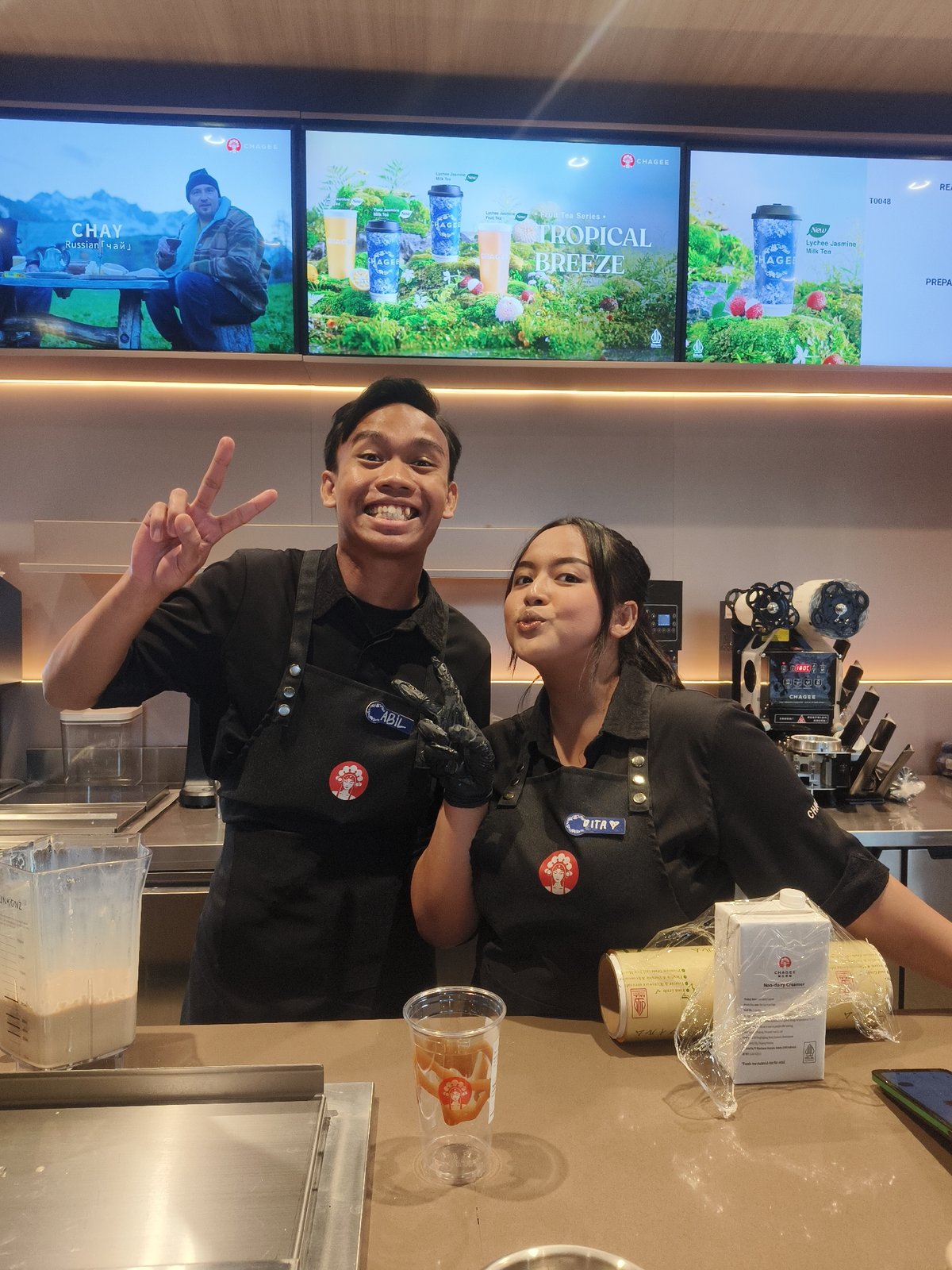 Morning at a CHAGEE tea bar in Kuta Selatan, Bali