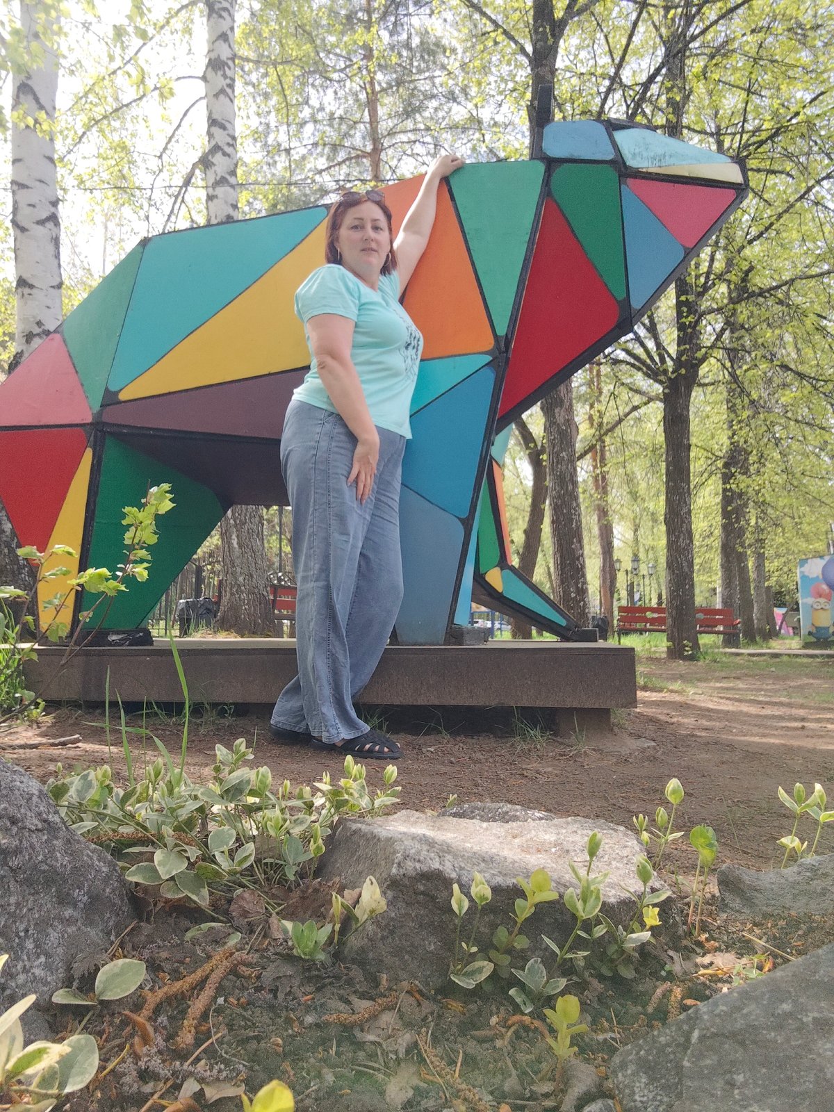 Morning visitors enjoy attractions at Chaikovsky park