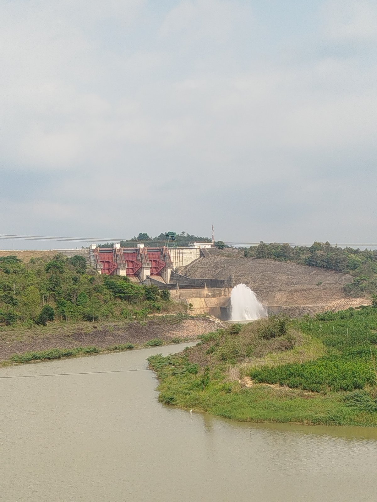 Water Released from Đại Ninh Dam in Vietnam
