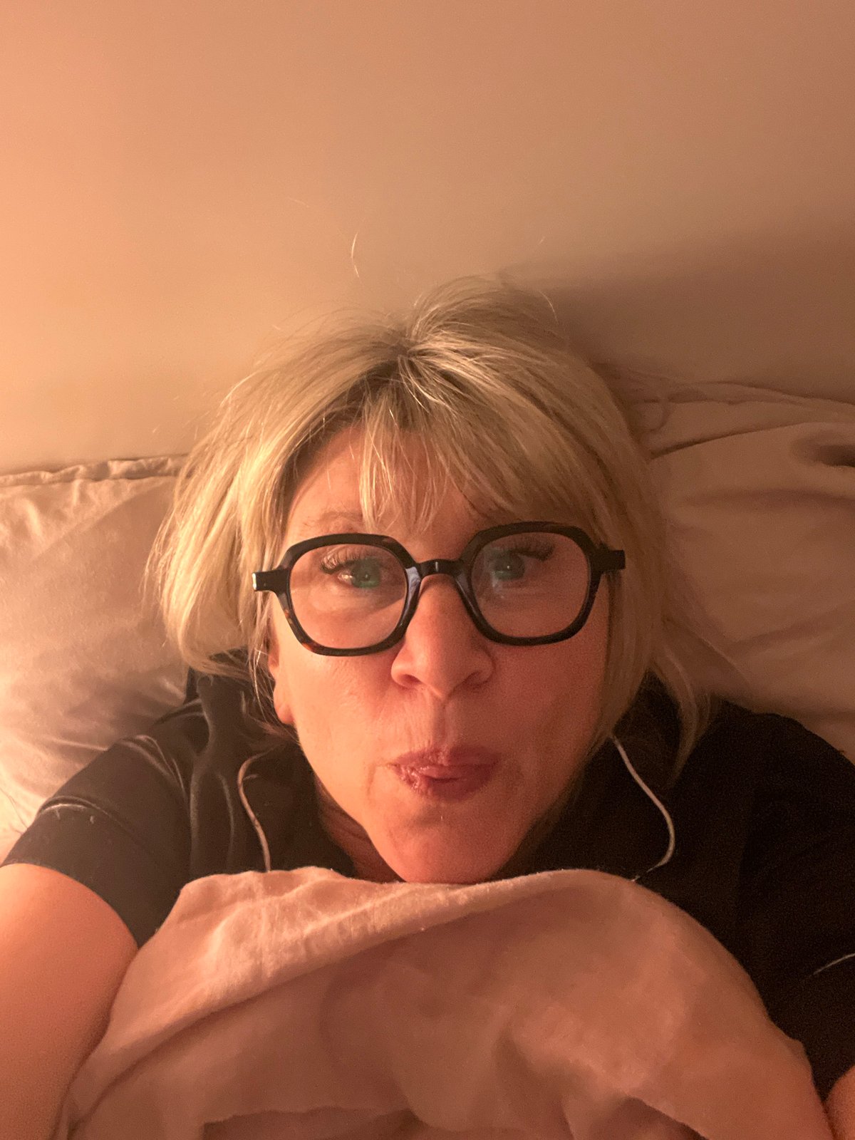 Woman documents evening at home in Chambœuf, France