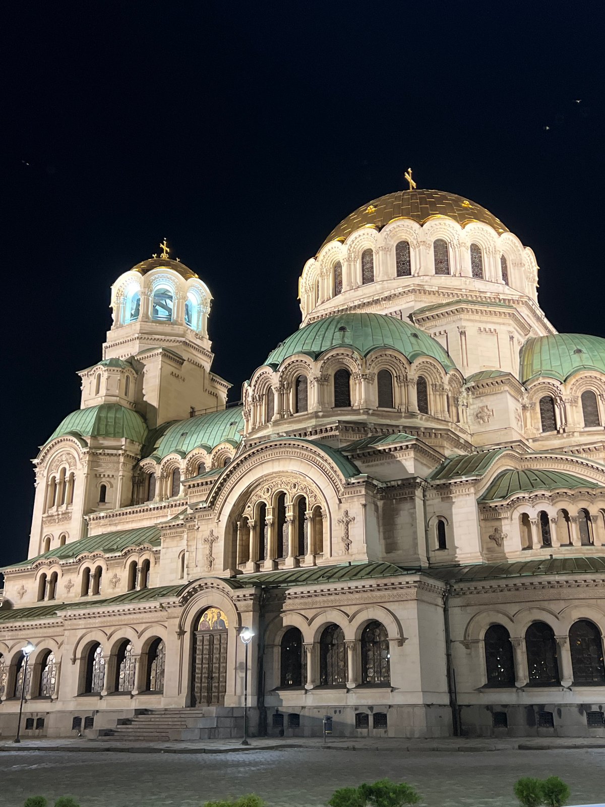 Evening scenes documented across Sofia landmarks and social spaces