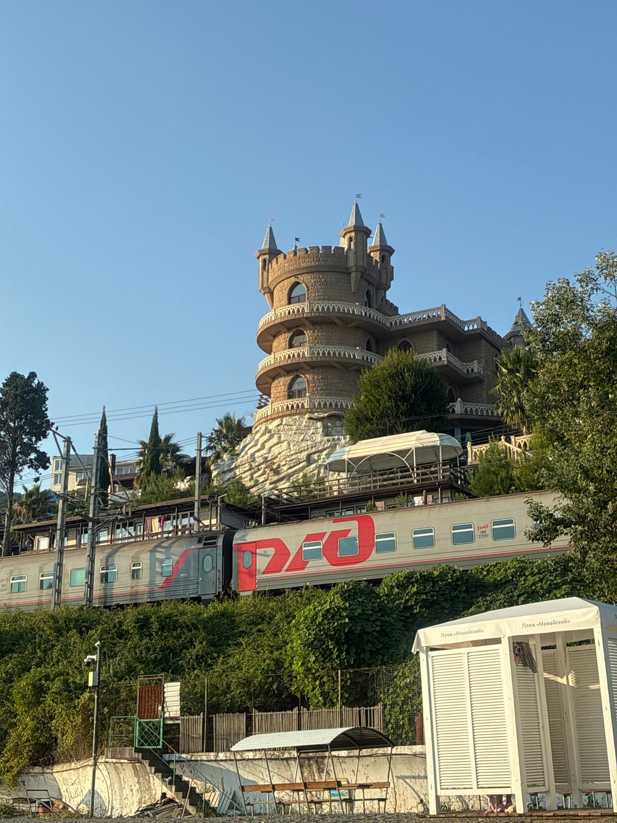 Lazy afternoon on Sochi's pebble beach, summer 2026