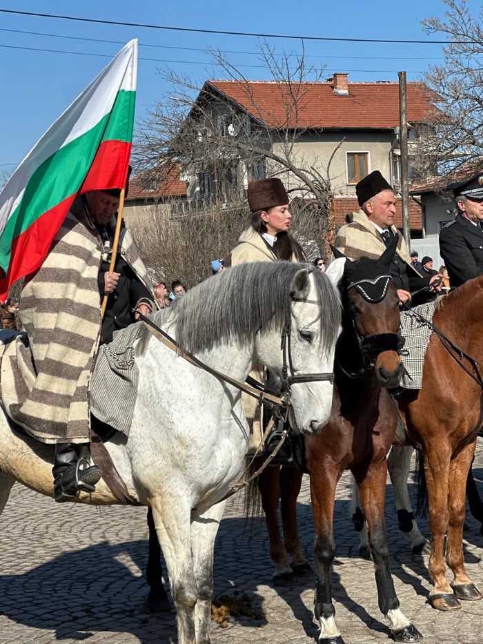 Mounted police unit conducts ceremony in Sofia, Bulgaria