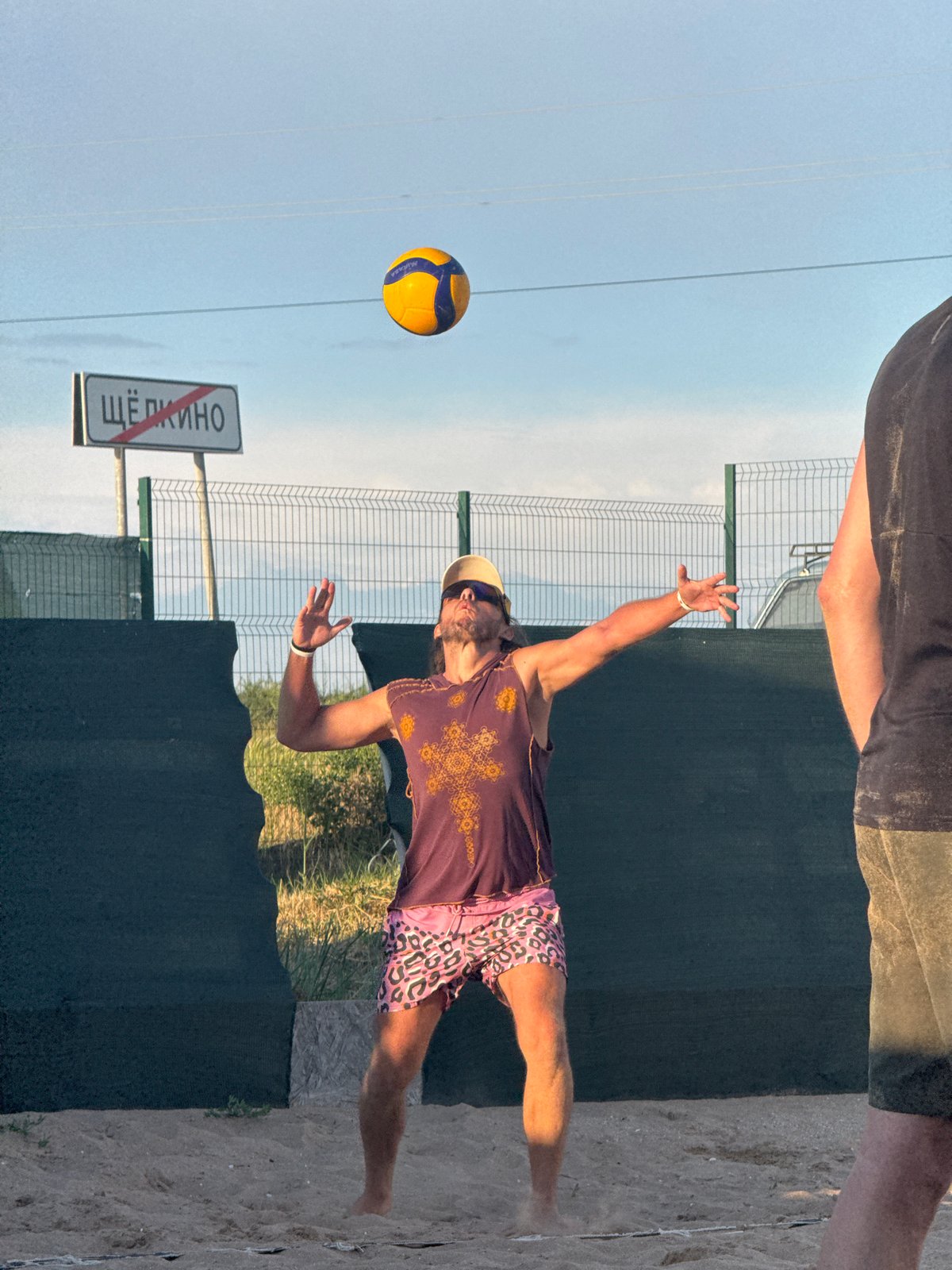 Beach volleyball games documented in Shchelkino, Ukraine