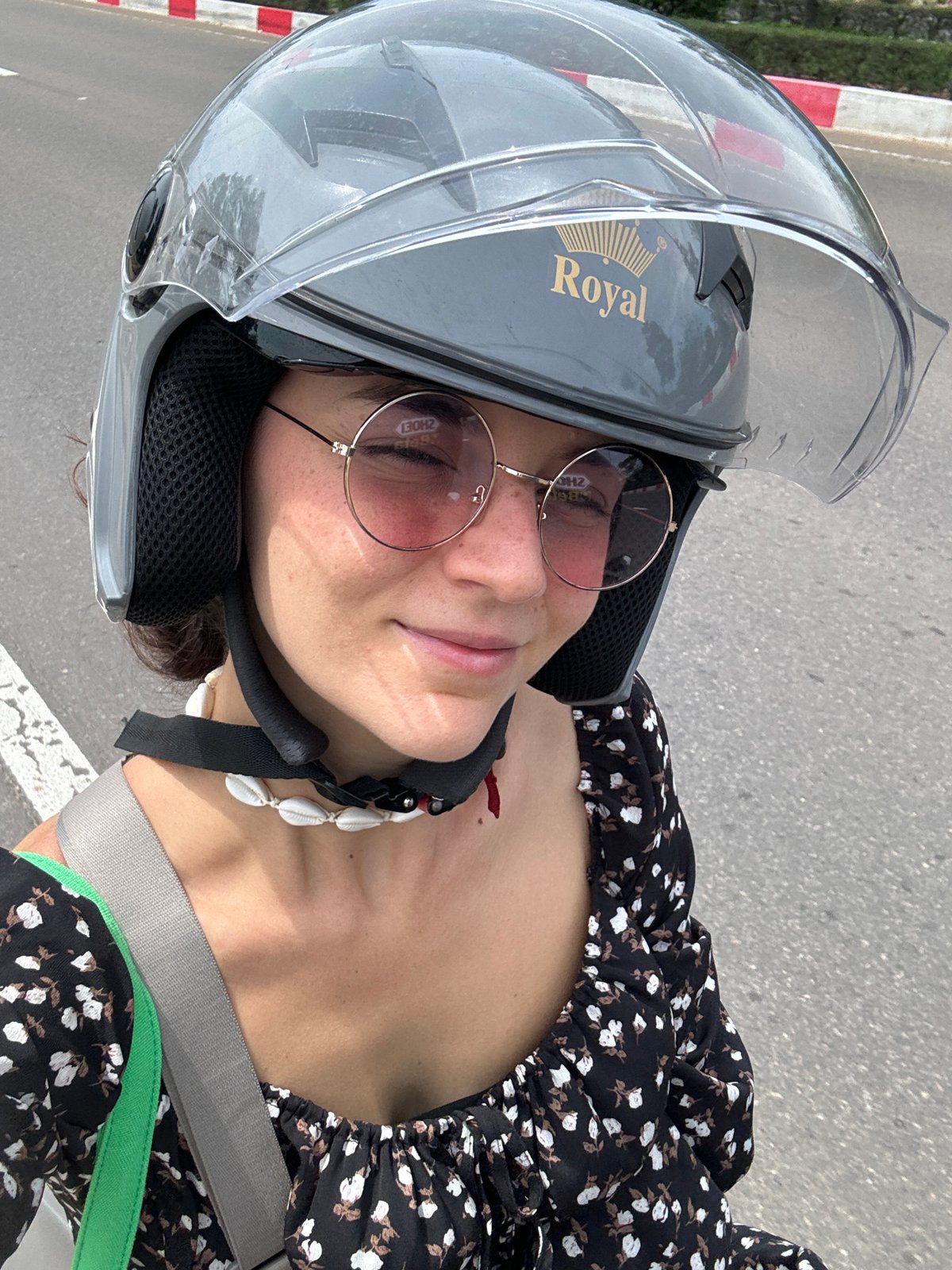Morning commuters spotted on motorbike and bicycle in Mũi Né