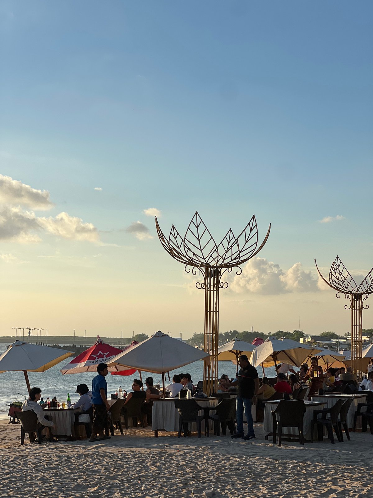 Regular beach day activities captured at Kuta, Indonesia