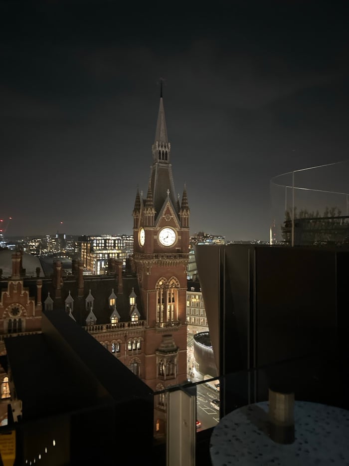 Evening dining and historic tower documented in central London
