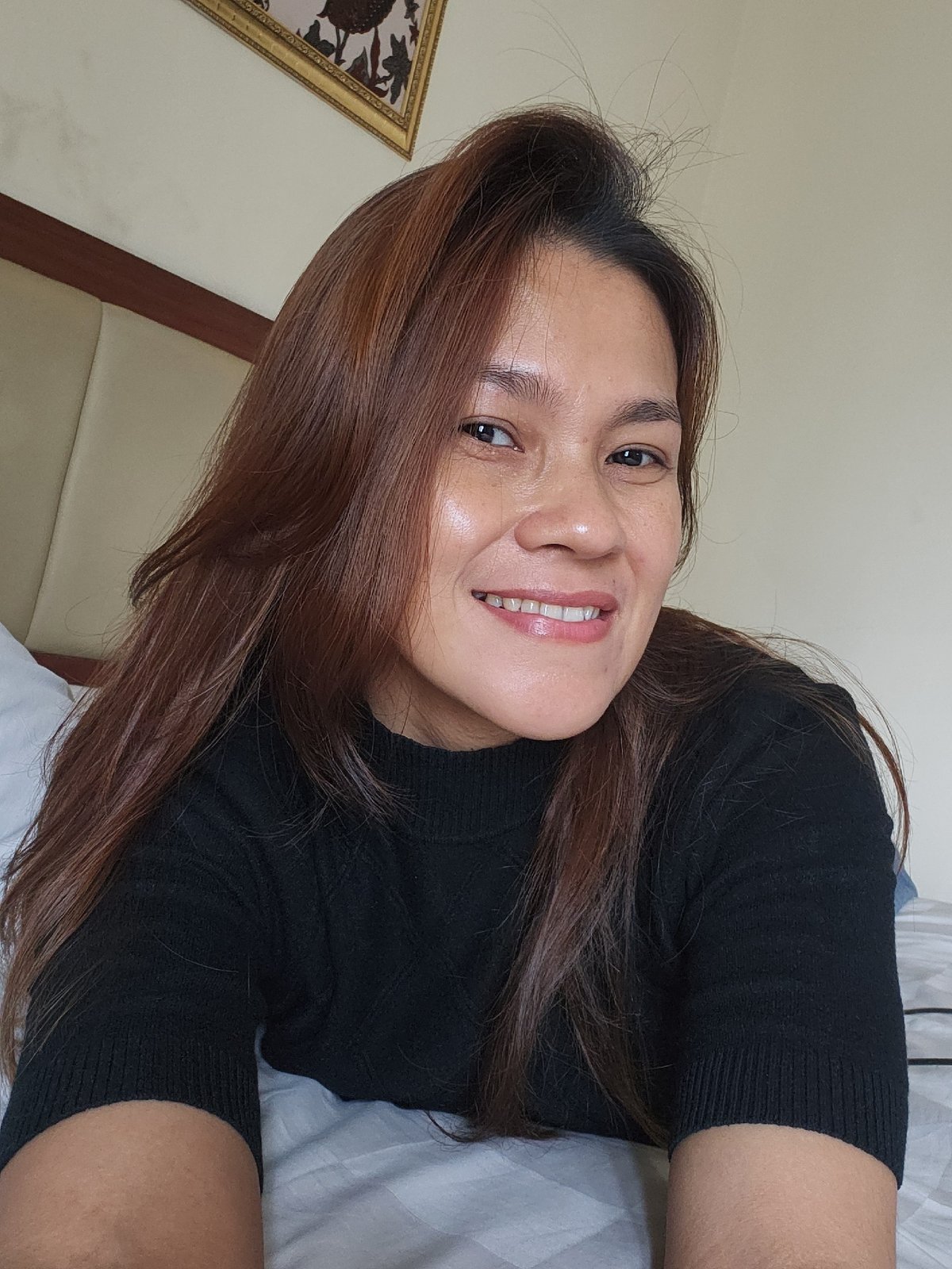 Casual bedroom portraits in Kelapa Dua, Indonesia