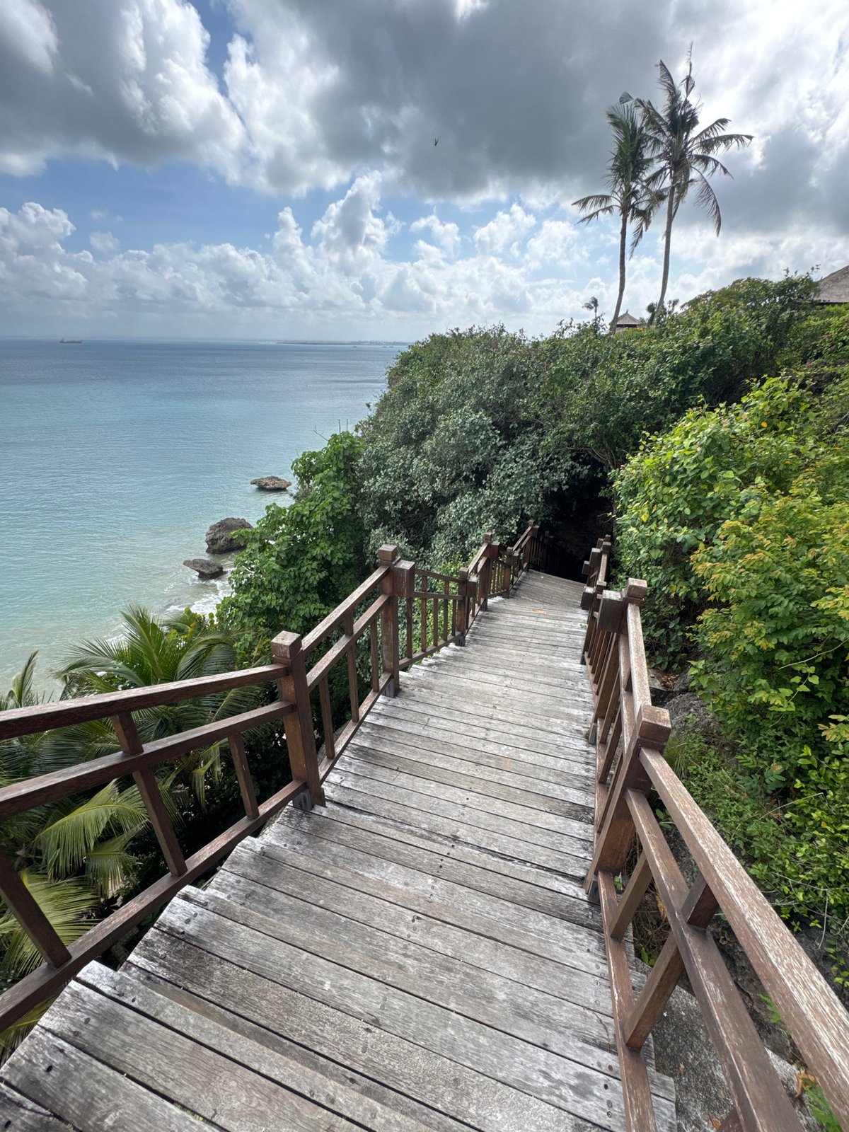 Morning documentation of Ayana Resort grounds and coastline