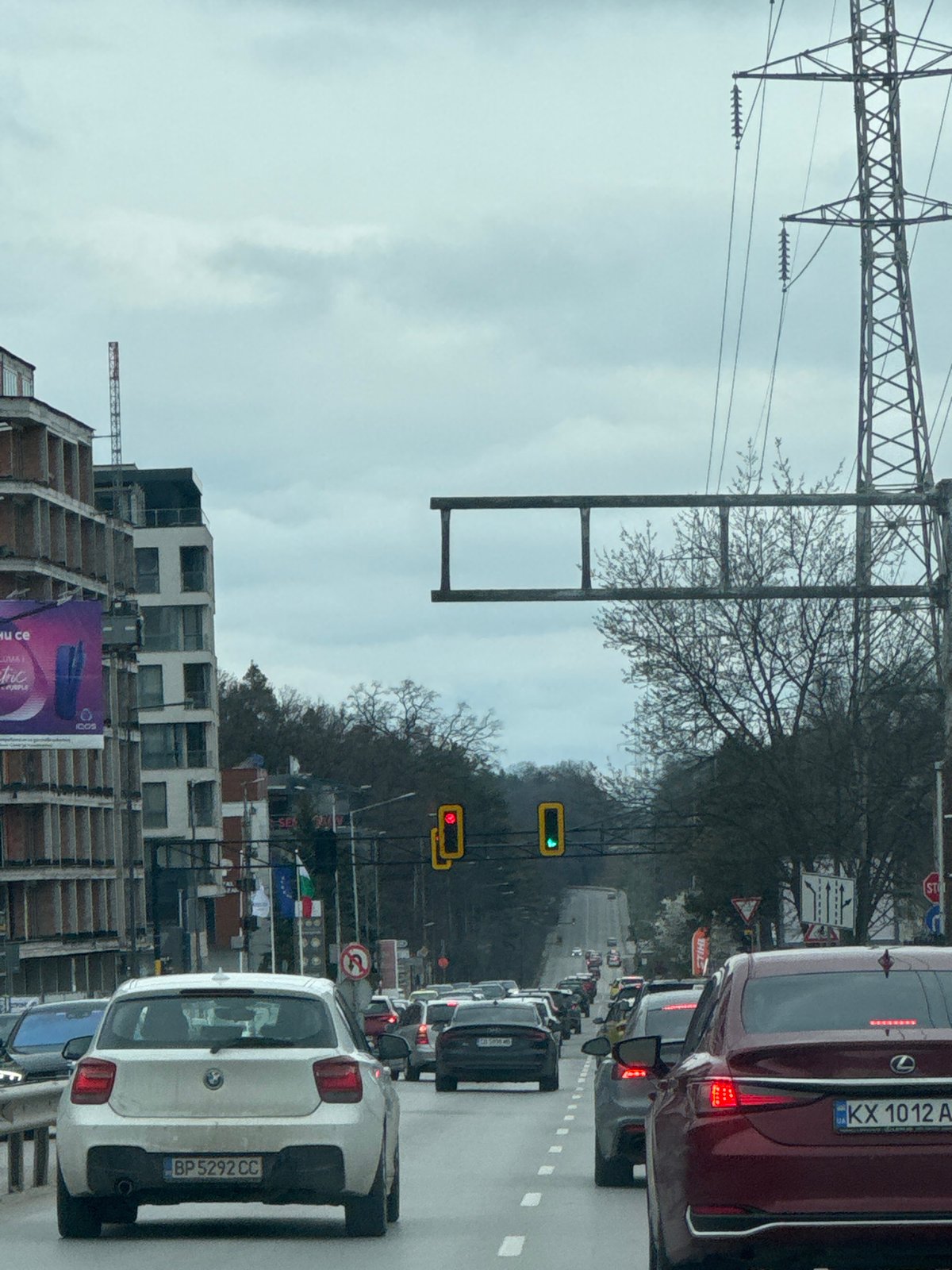 Heavy traffic congestion observed in Sofia during afternoon rush hour