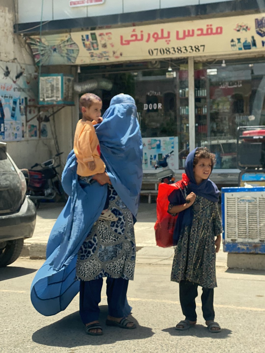 Morning street life observed in Kandahar, Afghanistan