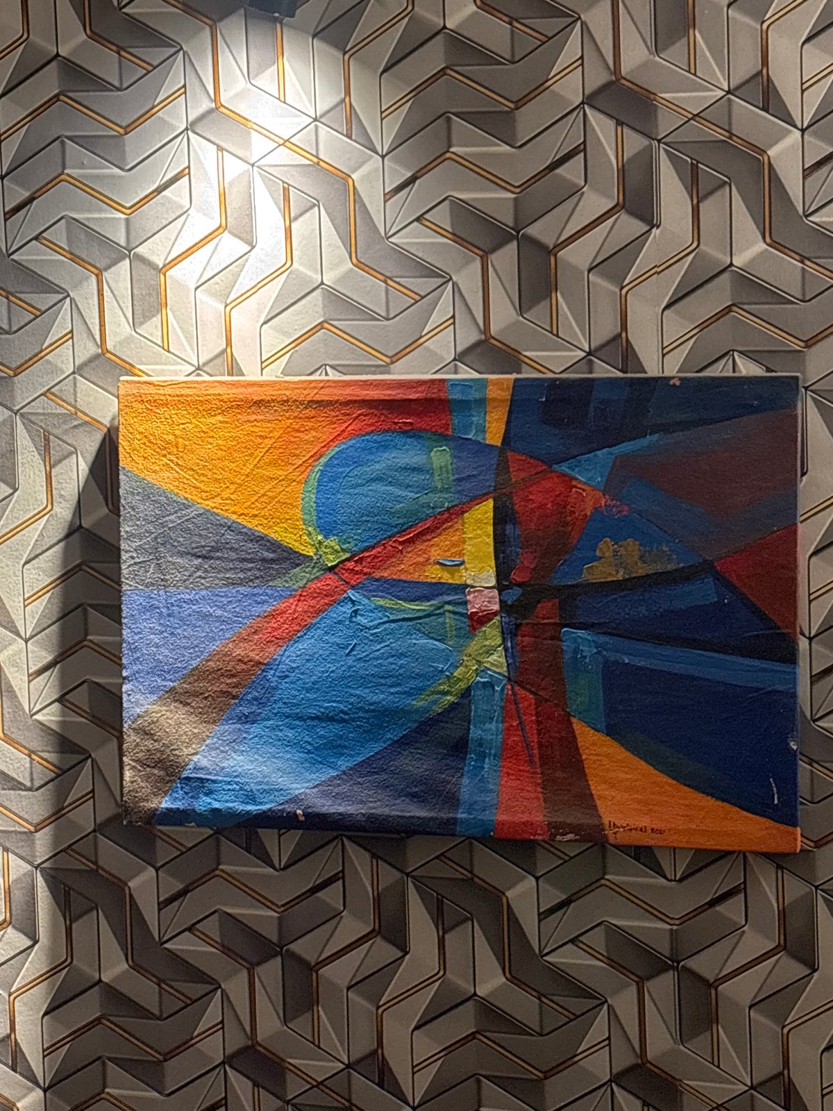 Interior decorative displays documented in Port Harcourt building