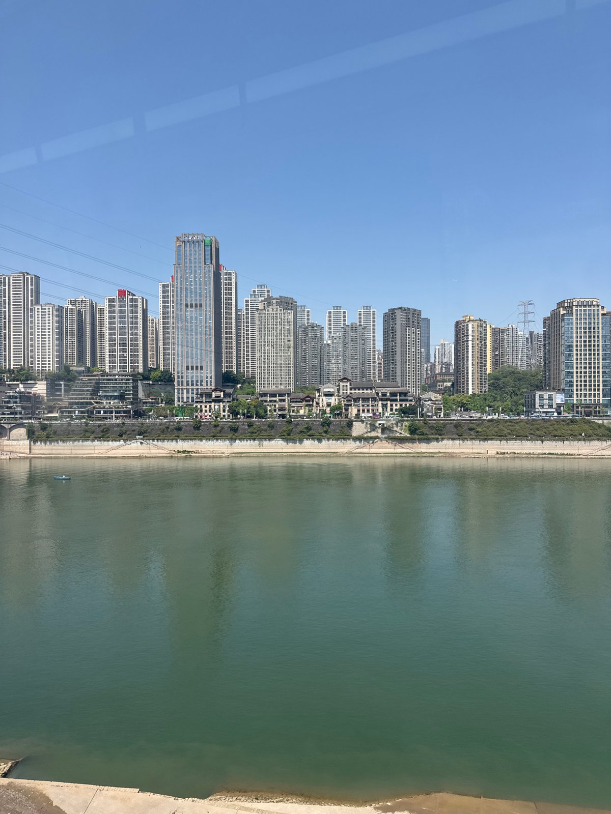 Dawn cityscape captured in Yuzhong District waterfront