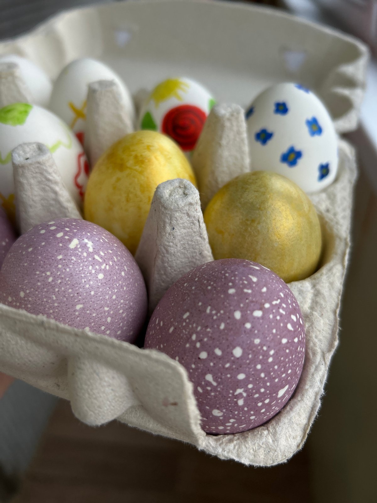 Artist decorates colorful Easter eggs in Chaikovsky, Russia