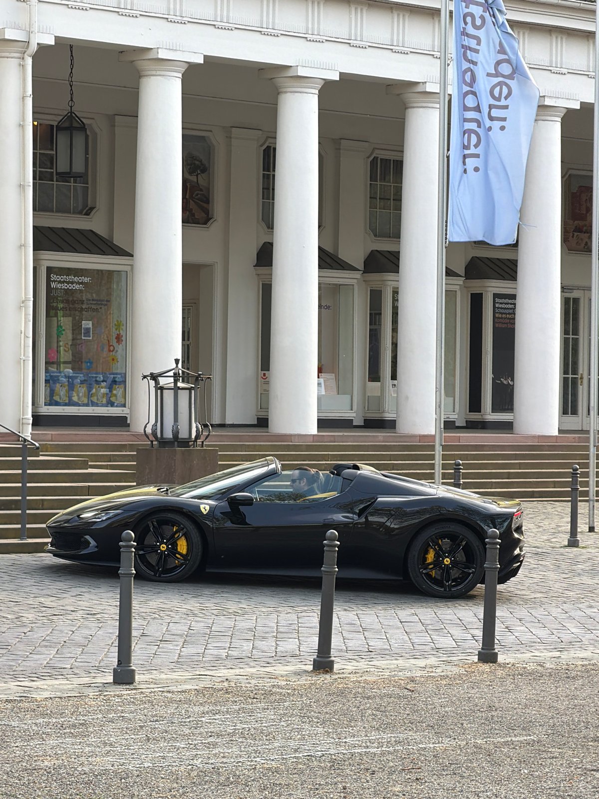 Afternoon street life documented around Wiesbaden's historic city center