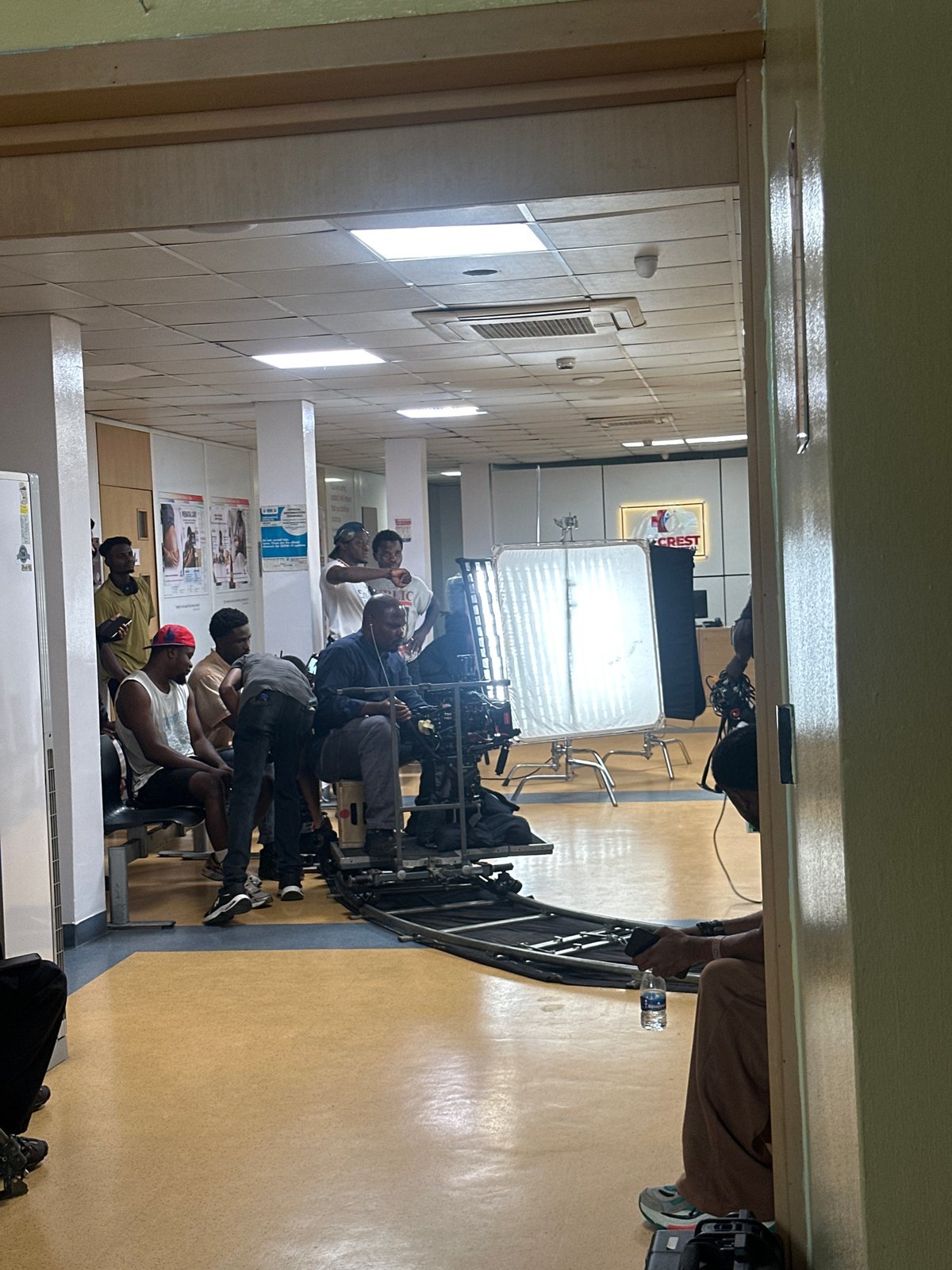 Film production underway in Ilado, Nigeria with professional equipment
