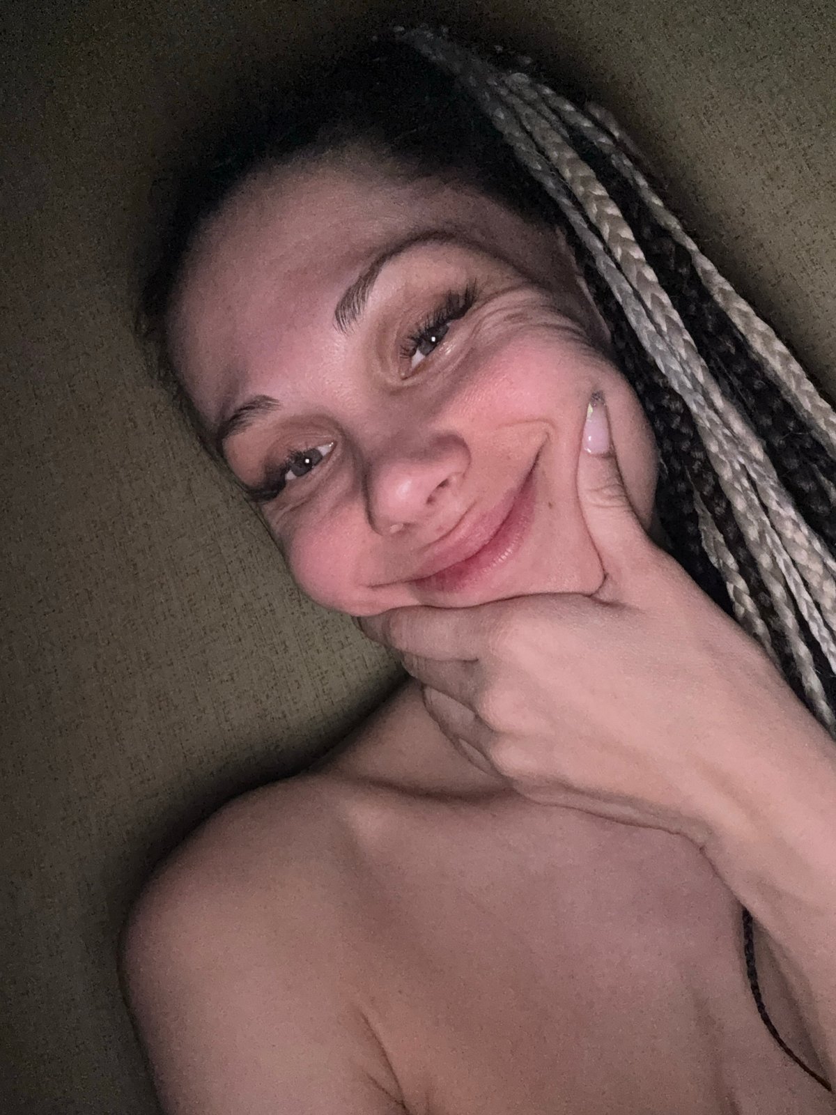 Woman photographed indoors in Rusanovo, Russia