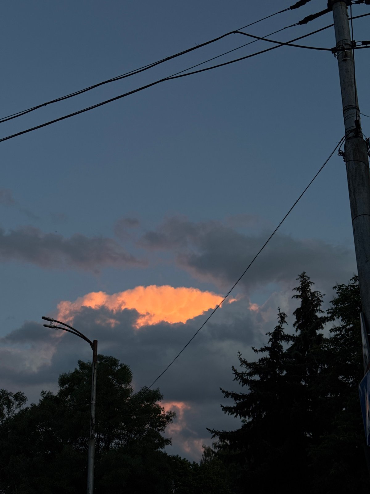 Dusk street scene documented in Sofia, Bulgaria
