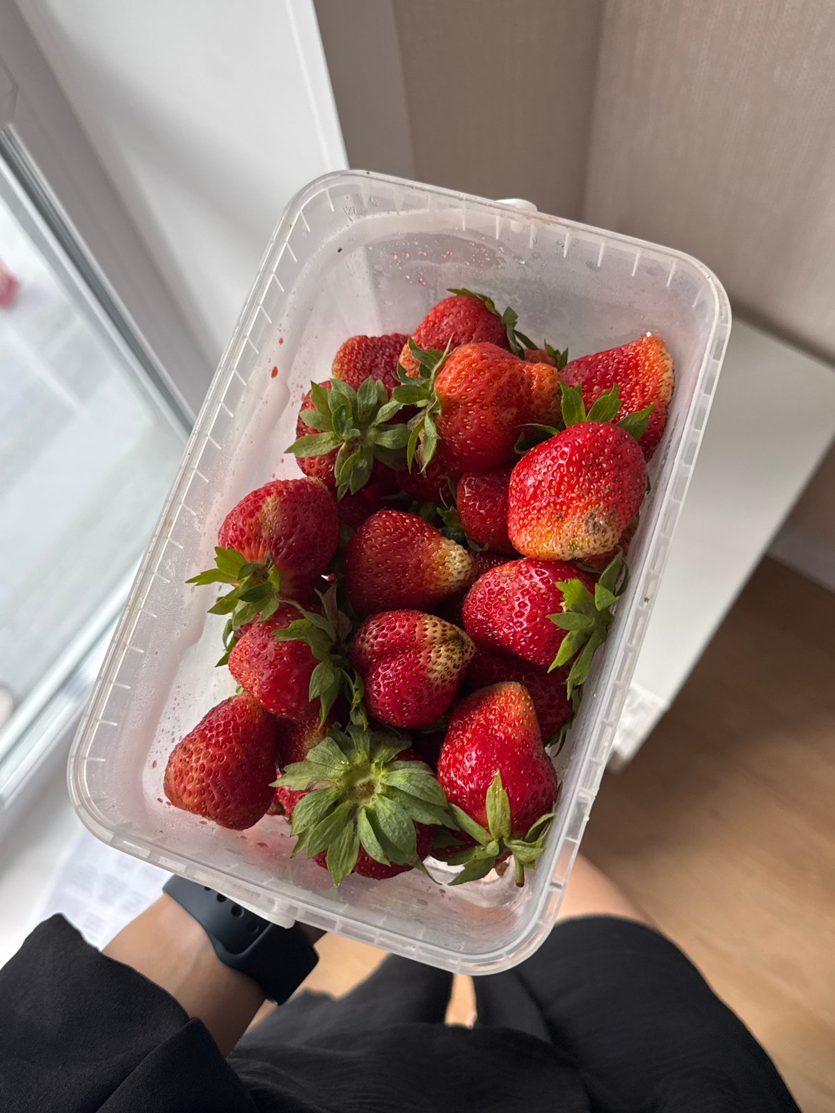 Fresh strawberries in Perm, captured from every angle