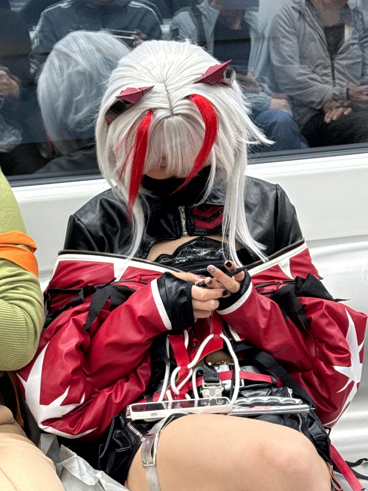 Costumed individual spotted in distinctive outfit on Longxi Street