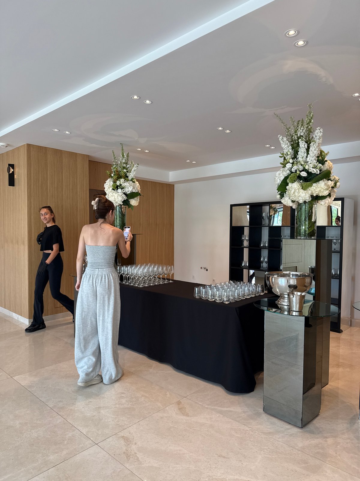 Upscale Sofia venue hosts event with catering preparations