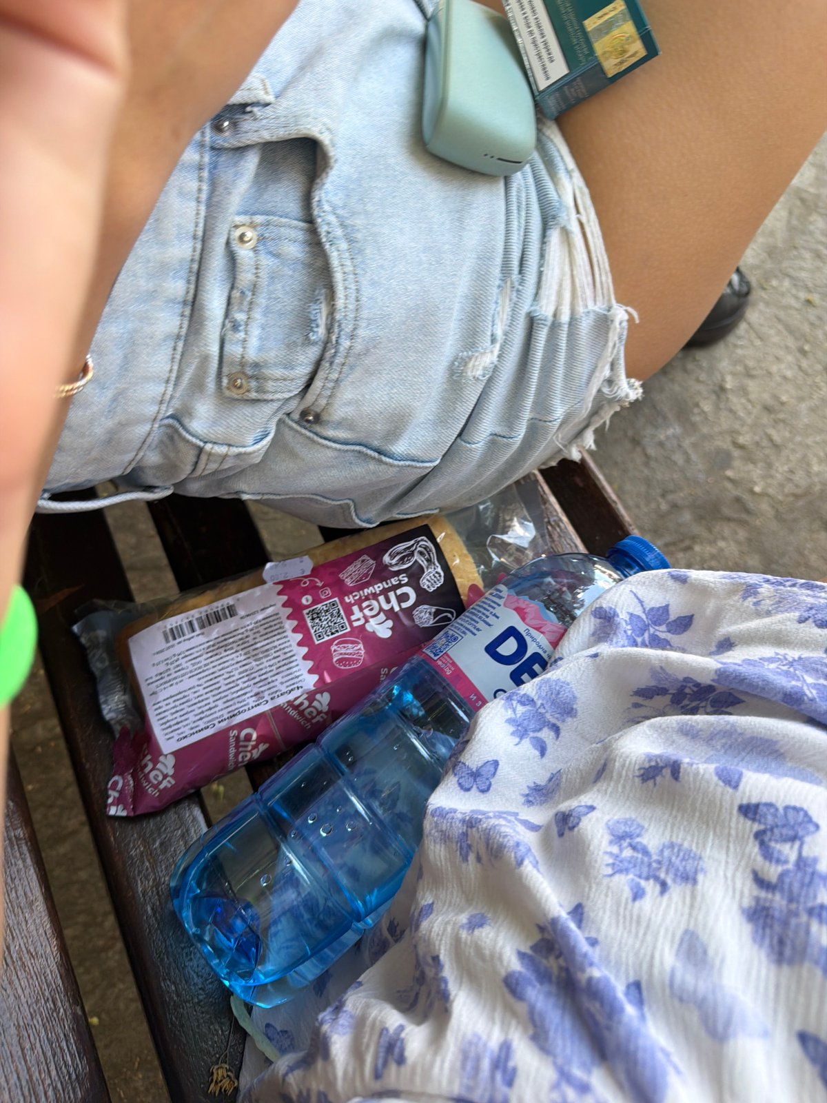 Lazy summer morning at a public square in Haskovo