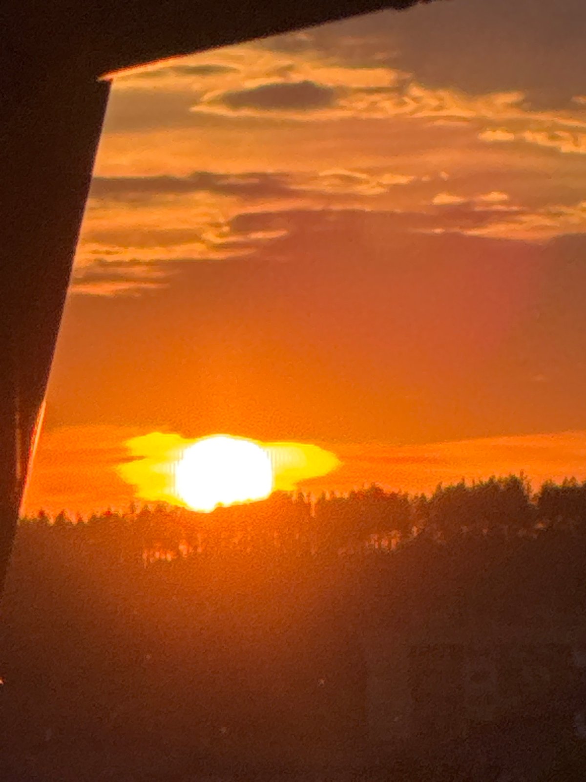 Sunset watched from multiple viewpoints across Pernik, Bulgaria