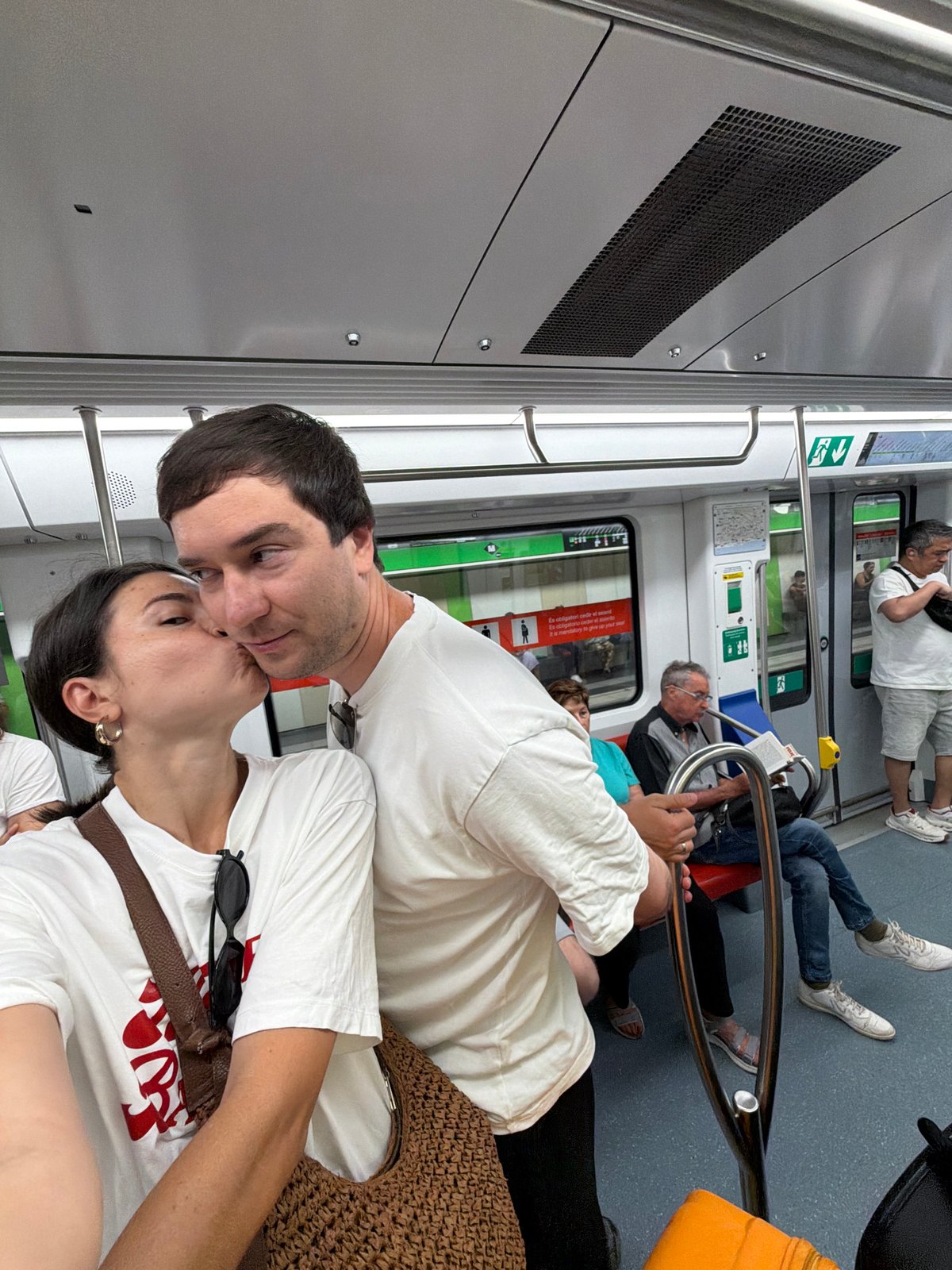 Morning commute and market scenes documented in Barcelona metro area