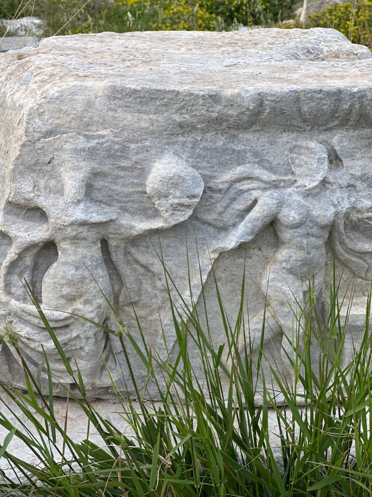 Ancient stone carvings documented in Datça, Turkey
