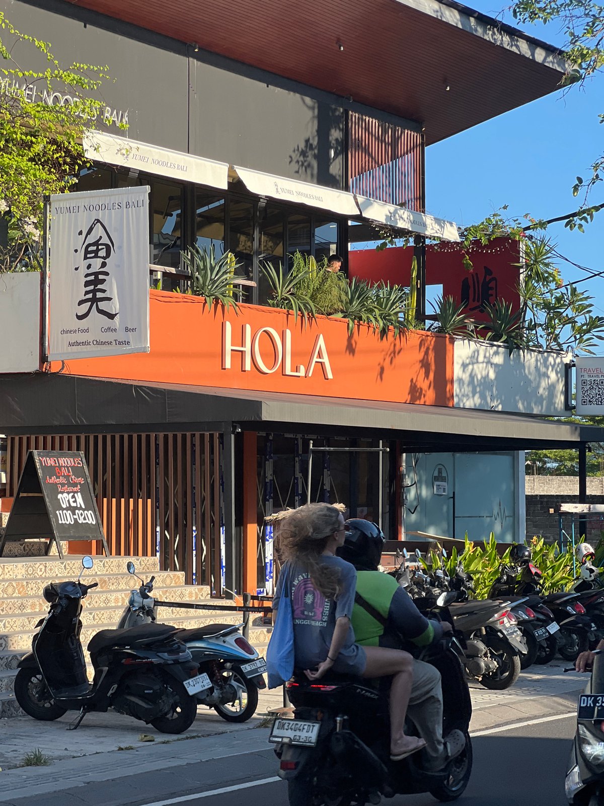 Morning documentation of North Kuta commercial district storefronts