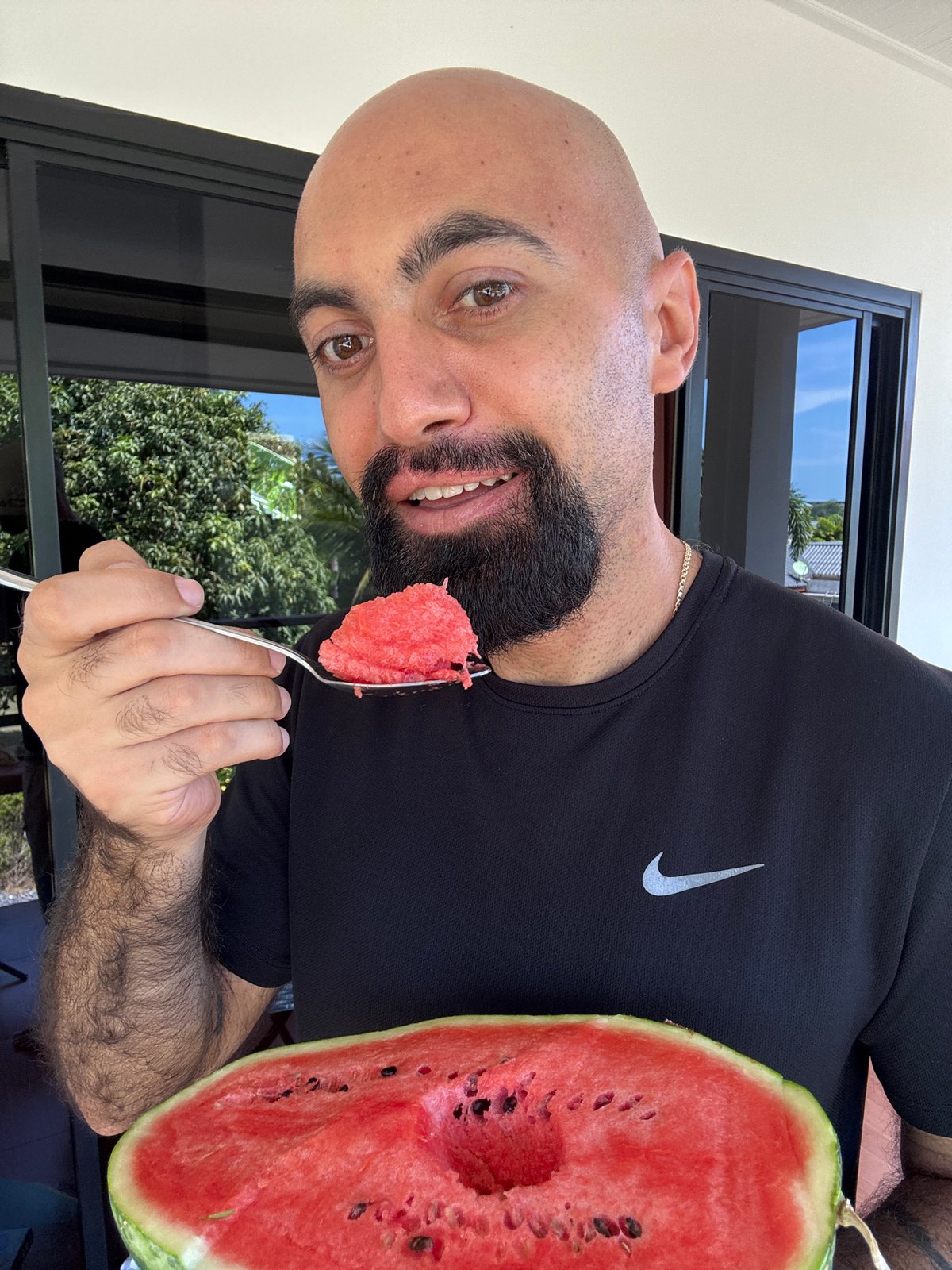 Watermelon breakfast and outdoor moments in Ko Samui