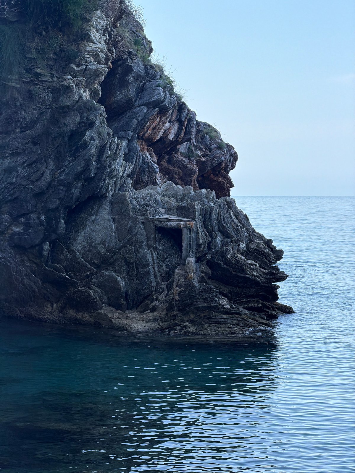 Coastal rock formations documented in Rafailovići, Montenegro