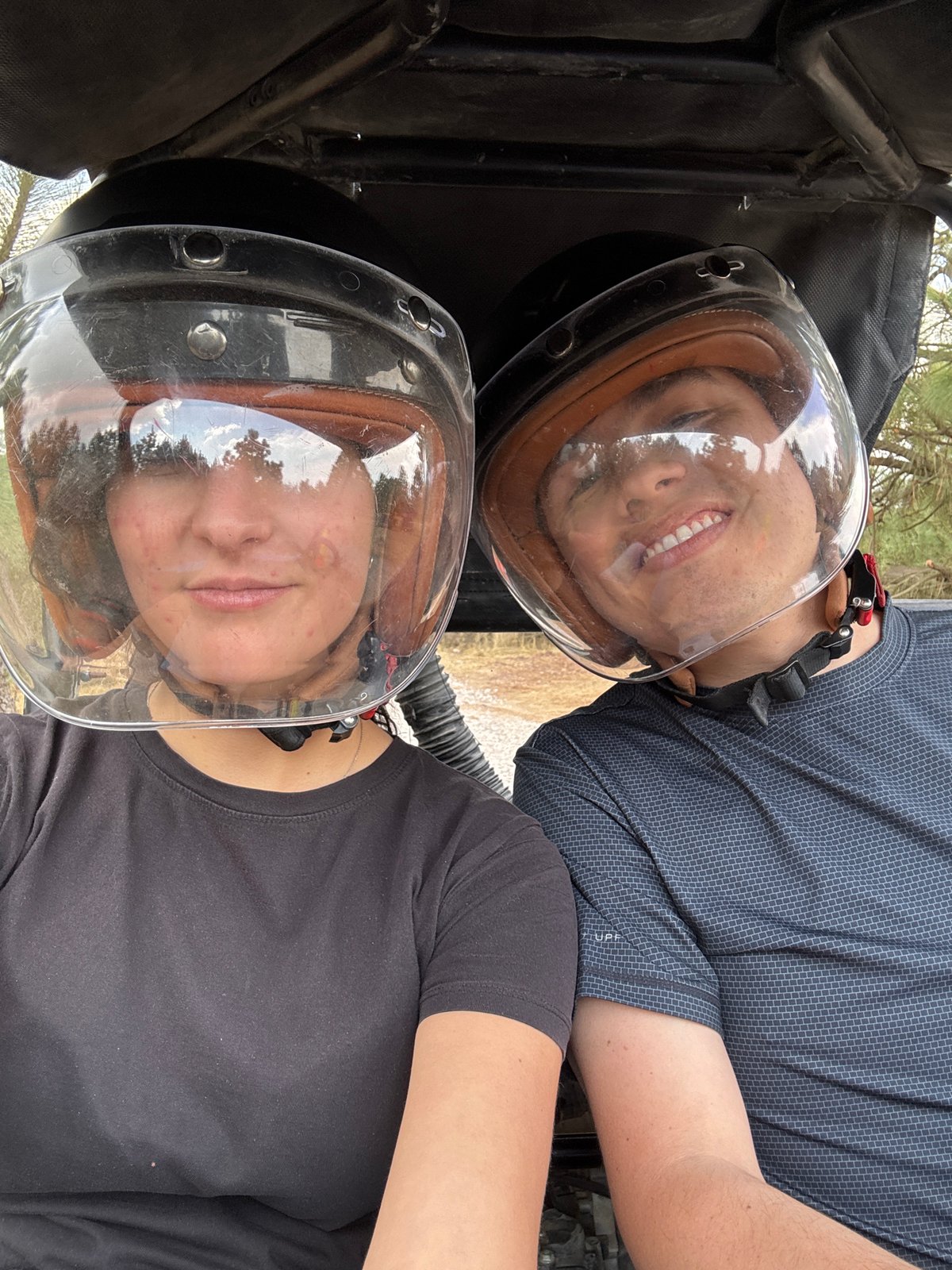 Go-kart racing at dinosaur attraction in San Juan Arcos